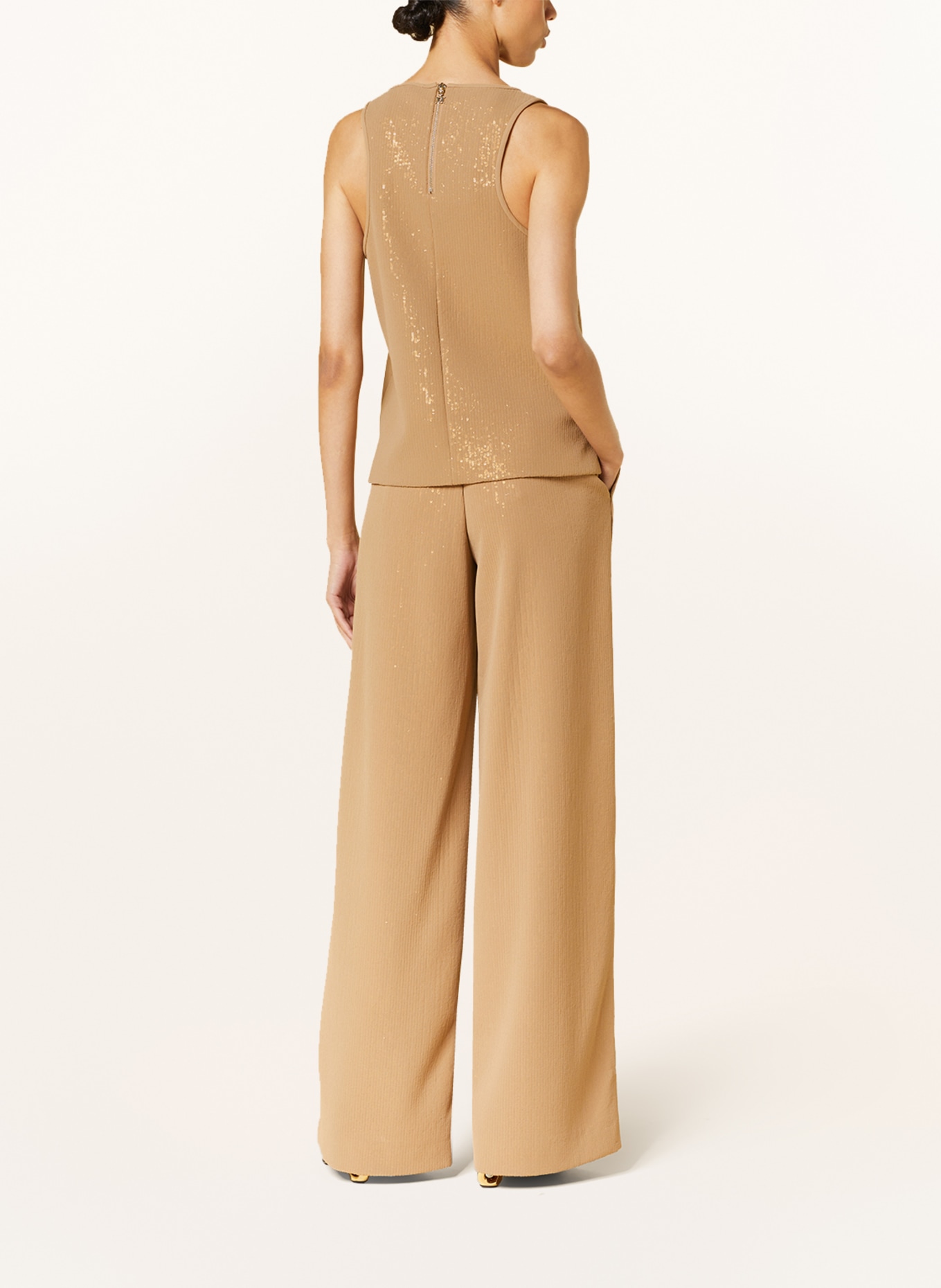 Max Mara Top PISTOIA with sequins, Color: CAMEL (Image 3)