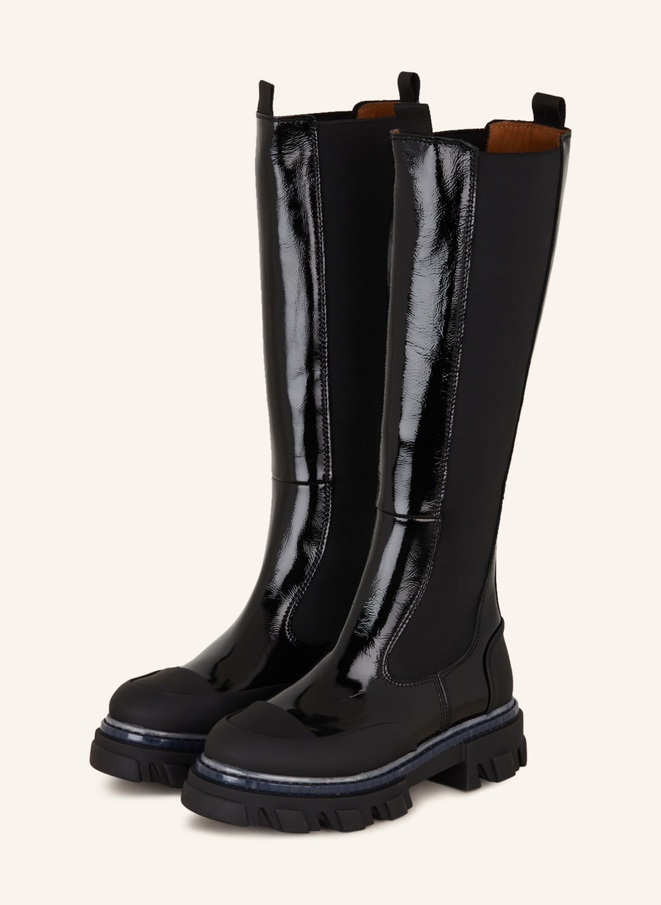 GANNI Chelsea boots, Color: BLACK (Image 1)
