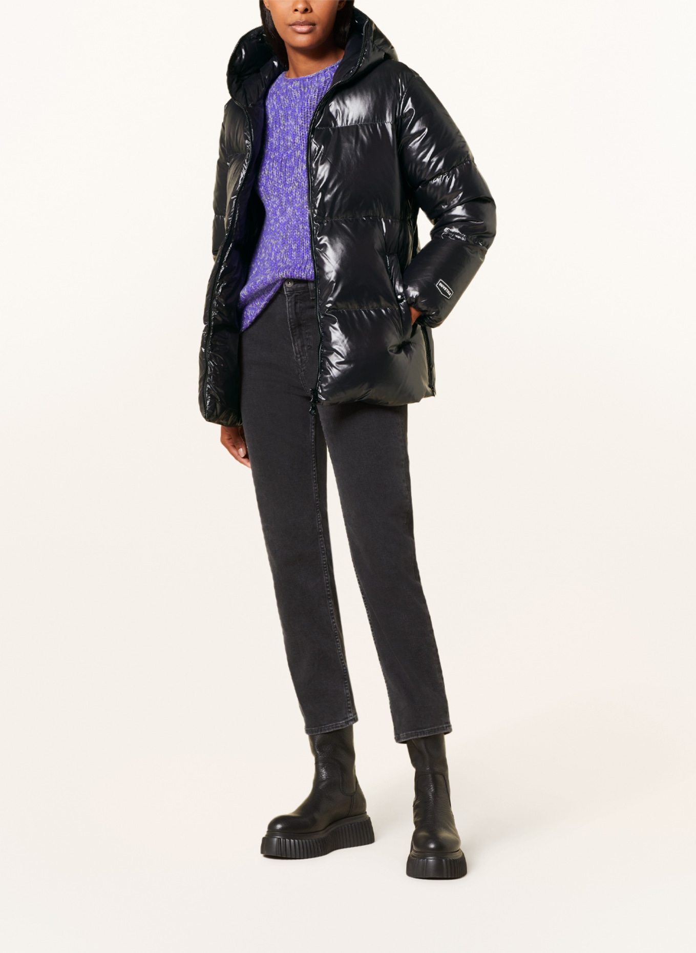 DUVETICA Down jacket CALLIA, Color: BLACK (Image 2)