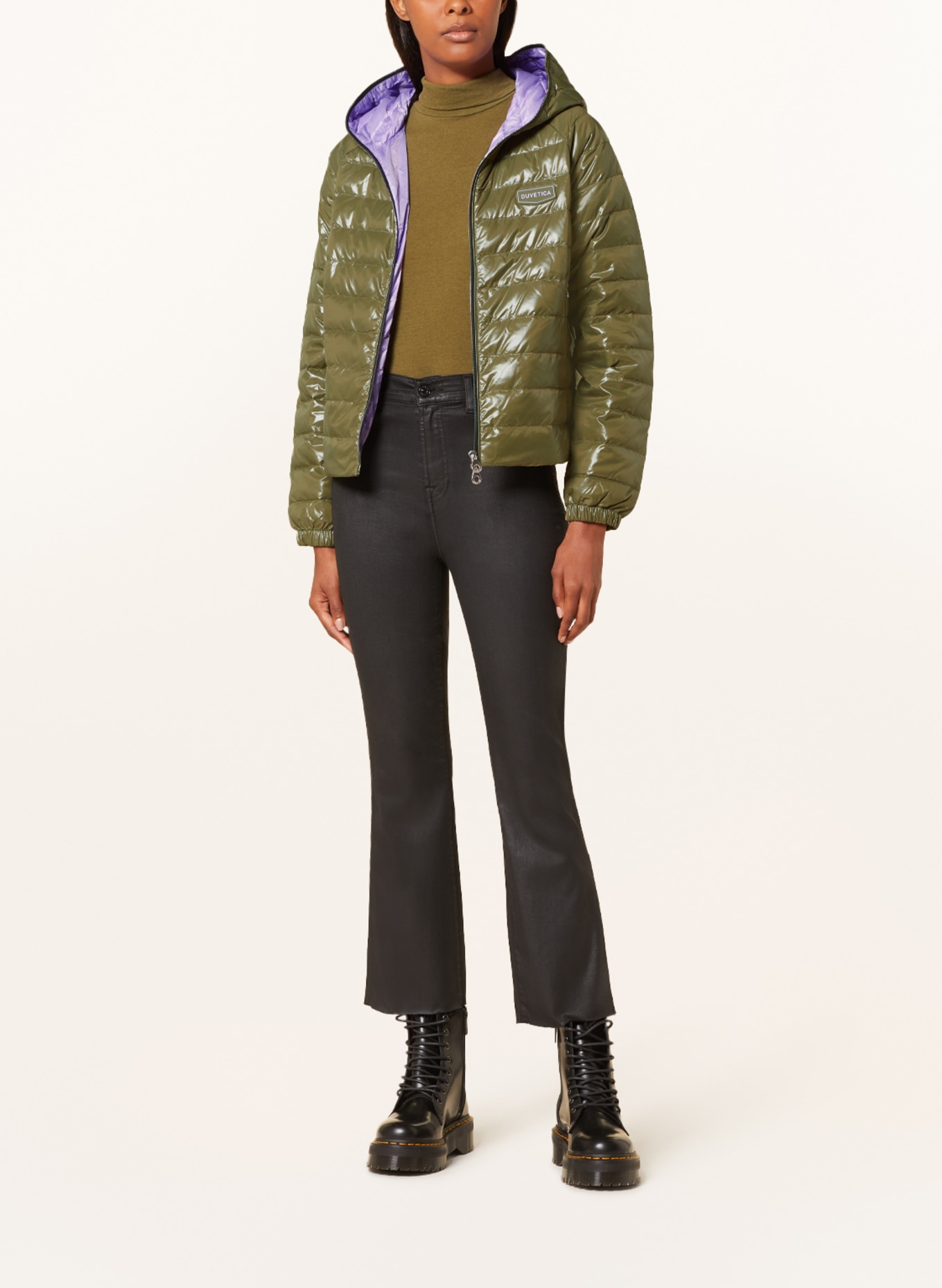 DUVETICA Down jacket CAROMA, Color: OLIVE (Image 2)