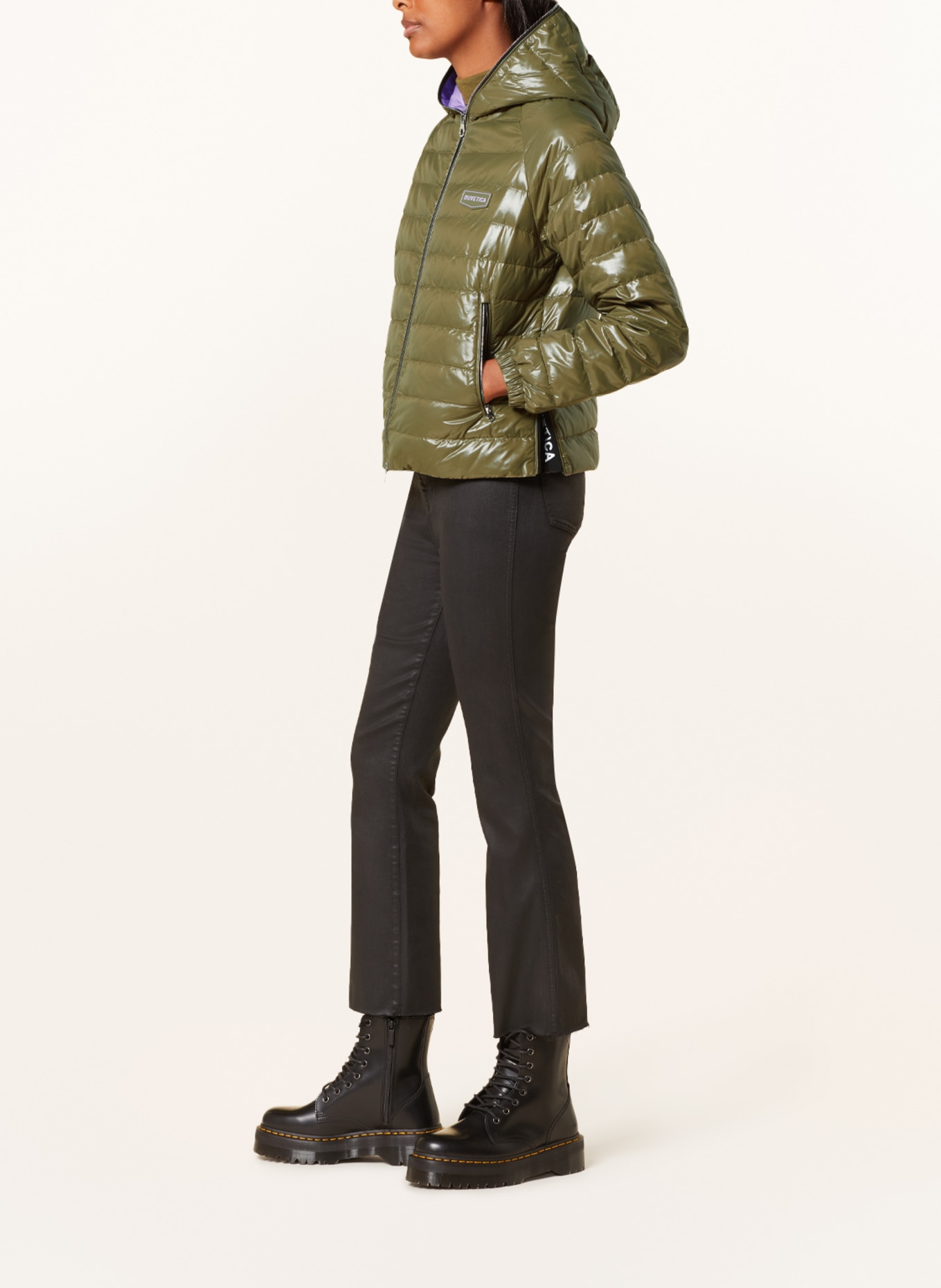 DUVETICA Down jacket CAROMA, Color: OLIVE (Image 4)