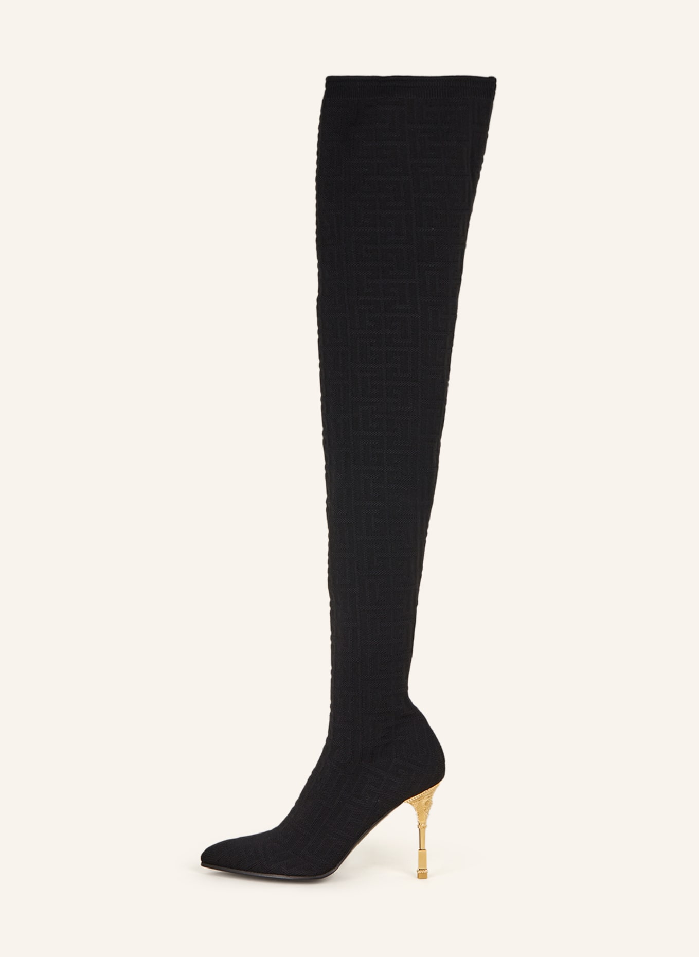 BALMAIN Over the knee boots, Color: BLACK (Image 4)