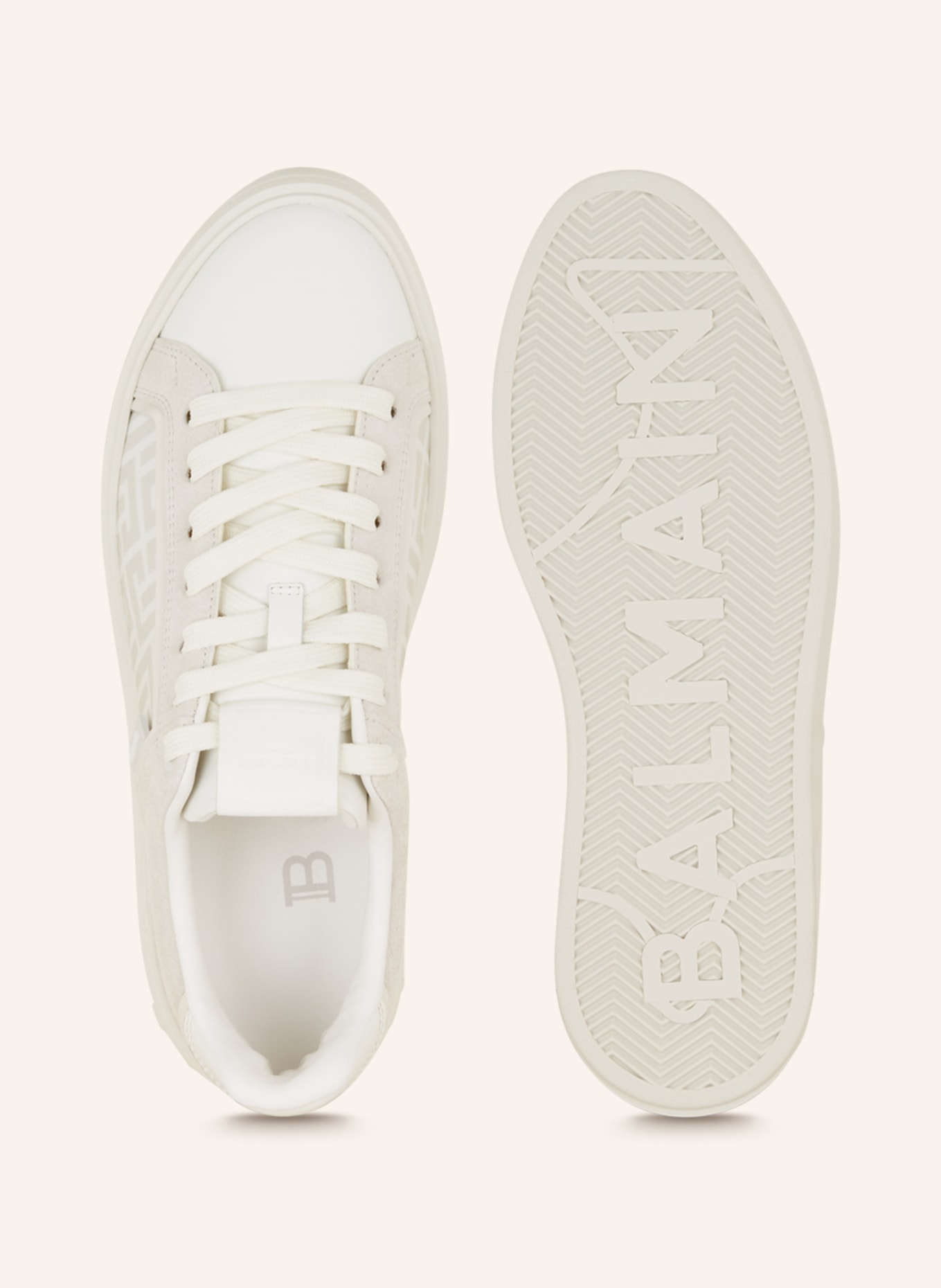 BALMAIN Sneakers, Color: WHITE/ LIGHT GRAY (Image 5)