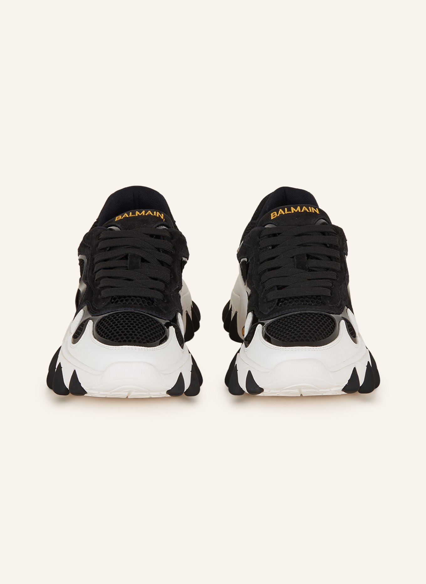 BALMAIN Sneakers B-EAST, Color: BLACK/ GOLD/ WHITE (Image 3)