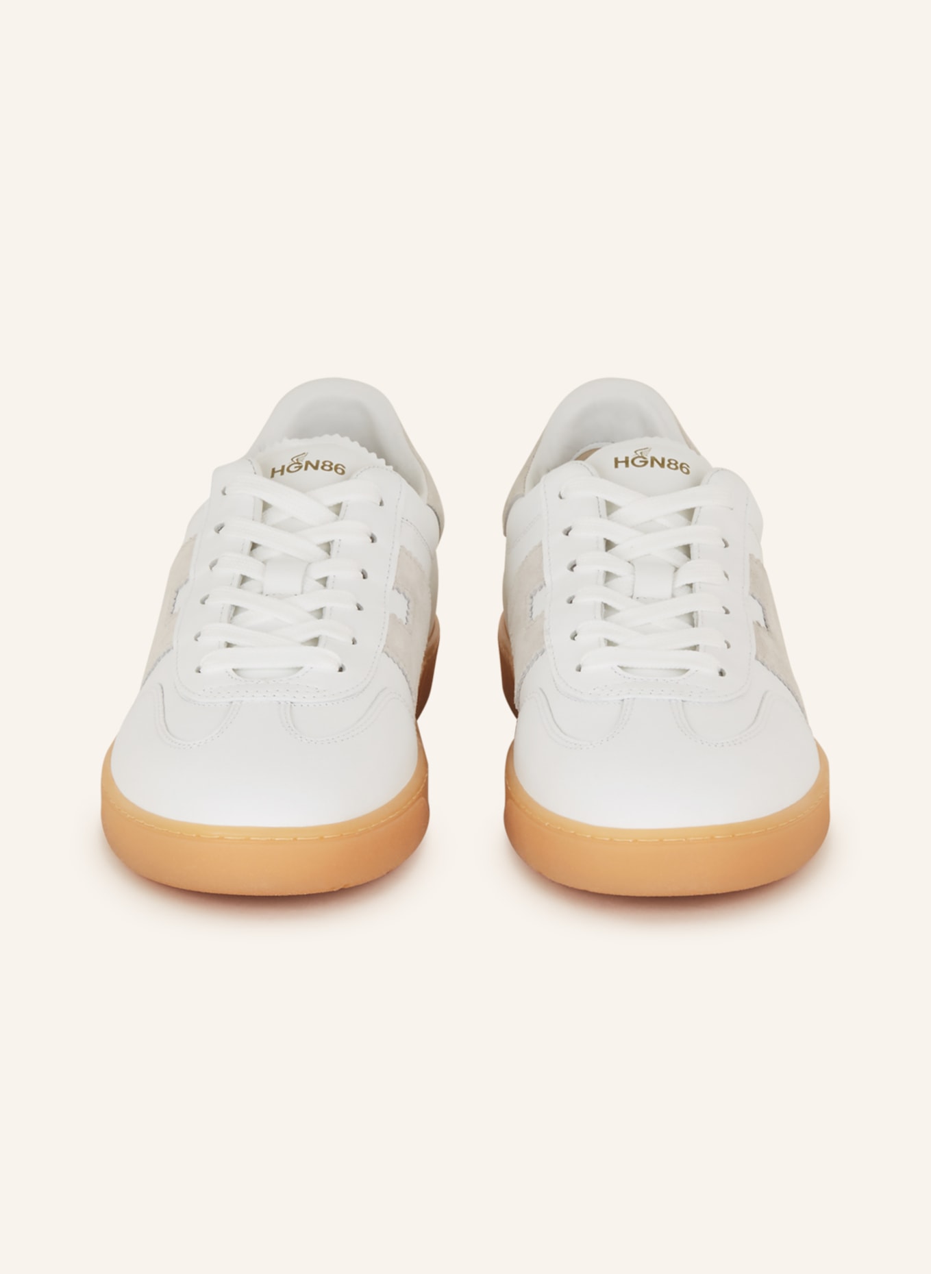 HOGAN Sneakers H647 ALLACCIATO, Color: WHITE/ LIGHT GRAY (Image 3)
