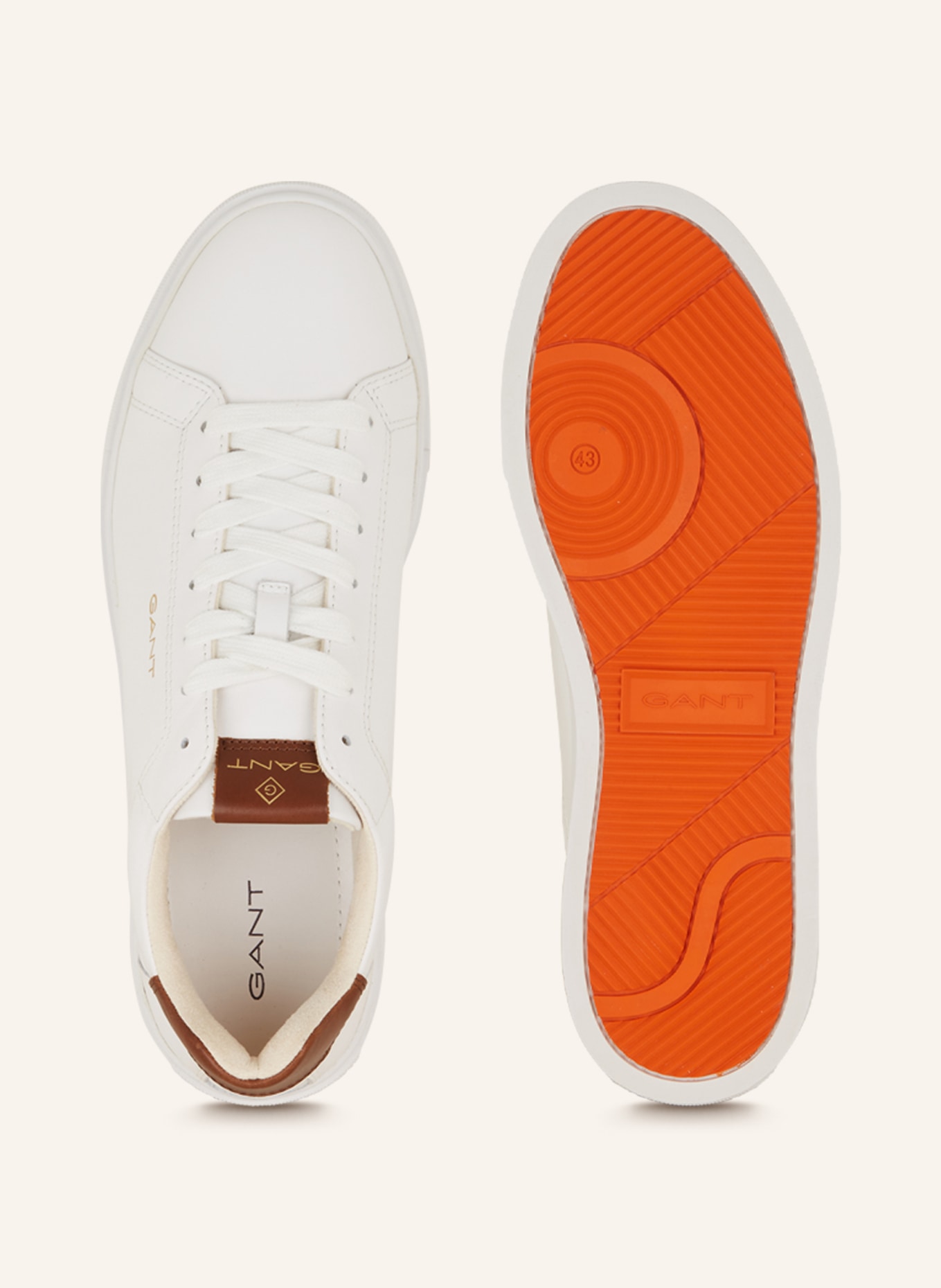 GANT Sneakers MC JULIEN, Color: WHITE/ BROWN (Image 5)