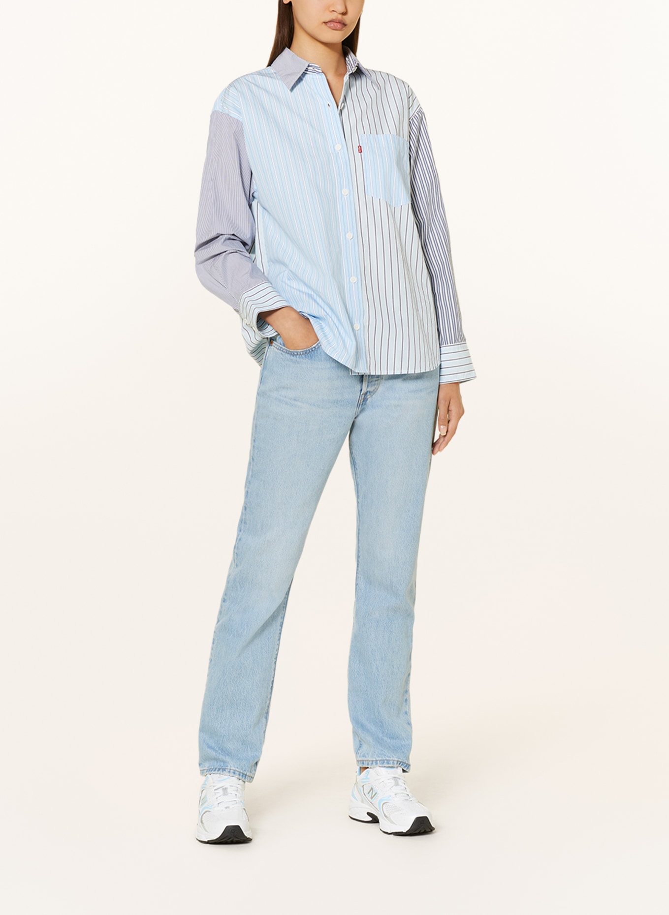Levi's® Shirt blouse NOLA, Color: LIGHT BLUE/ WHITE/ GRAY (Image 2)