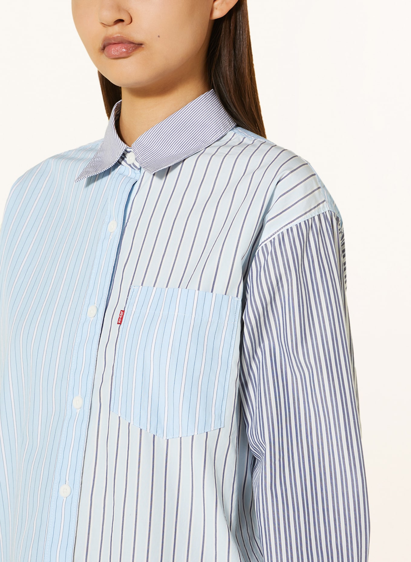 Levi's® Shirt blouse NOLA, Color: LIGHT BLUE/ WHITE/ GRAY (Image 4)