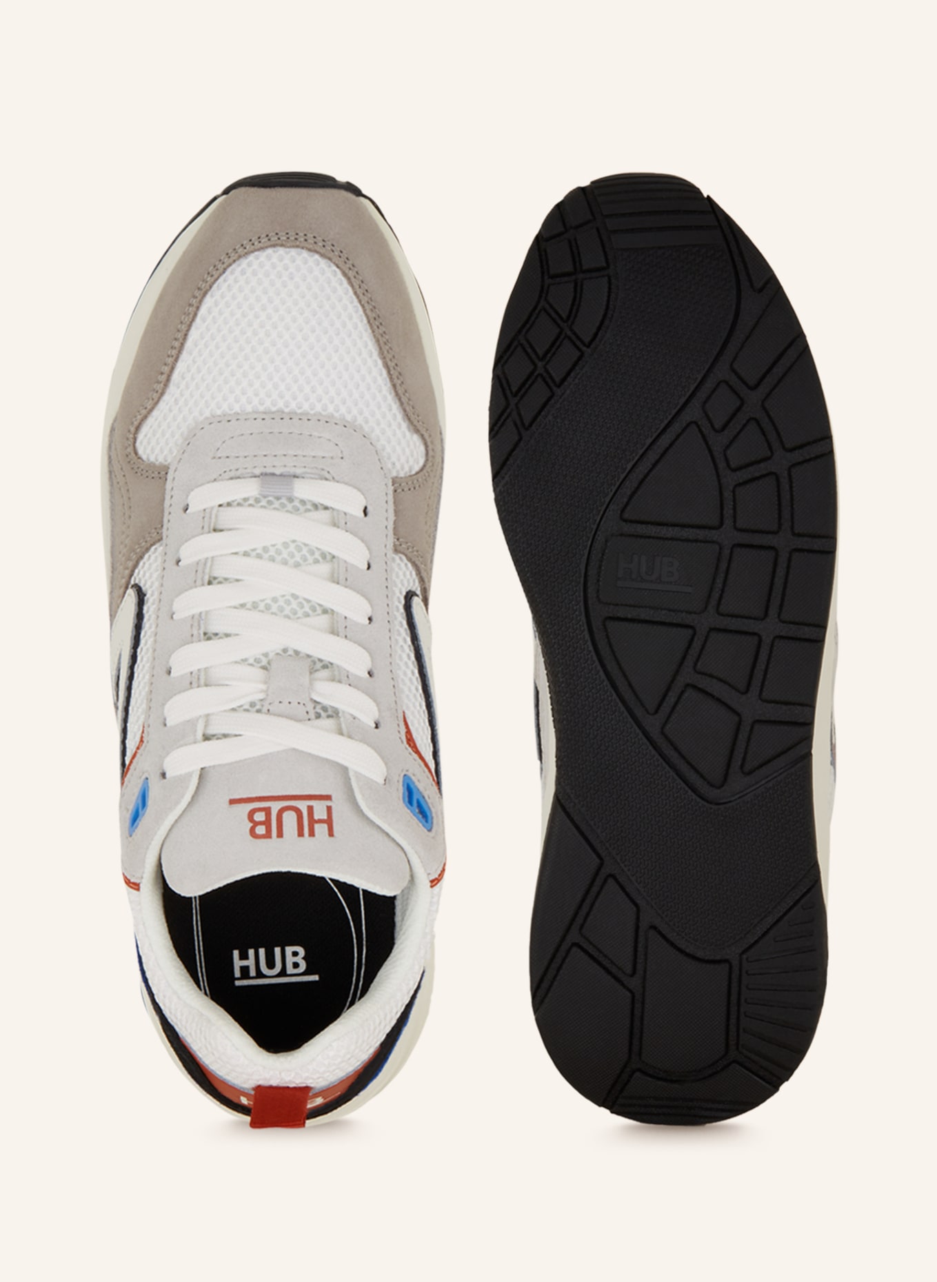 HUB Sneaker GLIDE, Farbe: TAUPE/ BLAU/ WEISS (Bild 5)