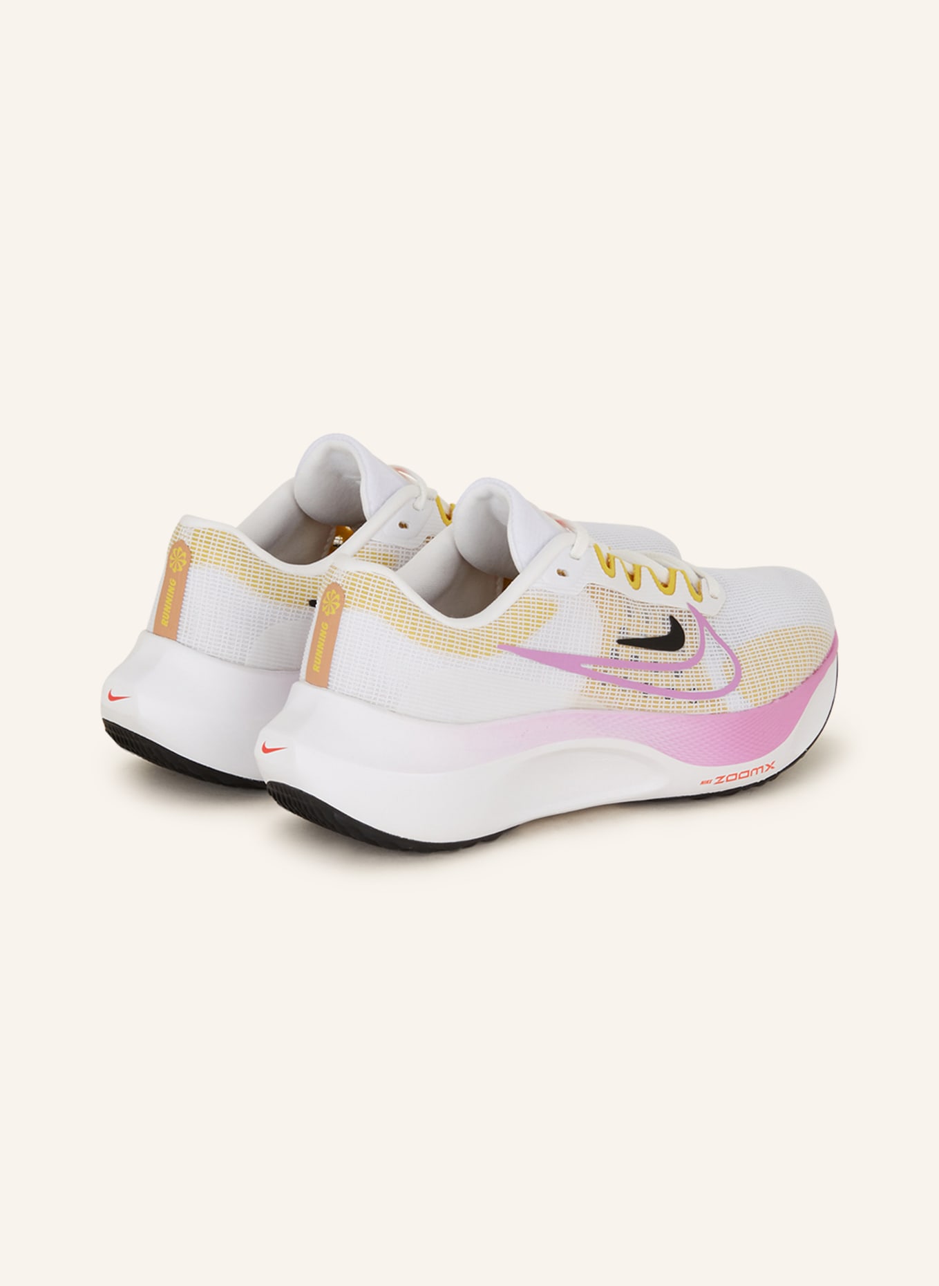 Nike Running shoes ZOOM FLY 5, Color: WHITE/ FUCHSIA/ DARK YELLOW (Image 2)