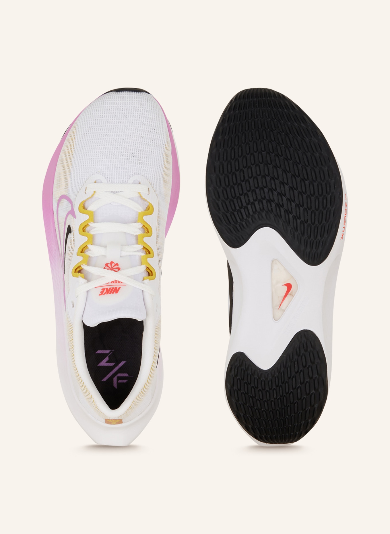Nike Running shoes ZOOM FLY 5, Color: WHITE/ FUCHSIA/ DARK YELLOW (Image 5)