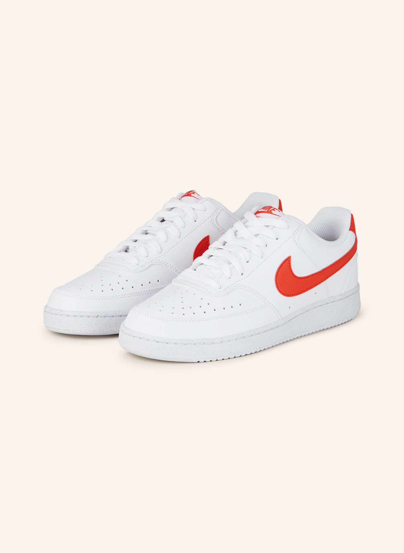 Nike Sneaker COURT VISION LOW, Farbe: WEISS/ ROT (Bild 1)