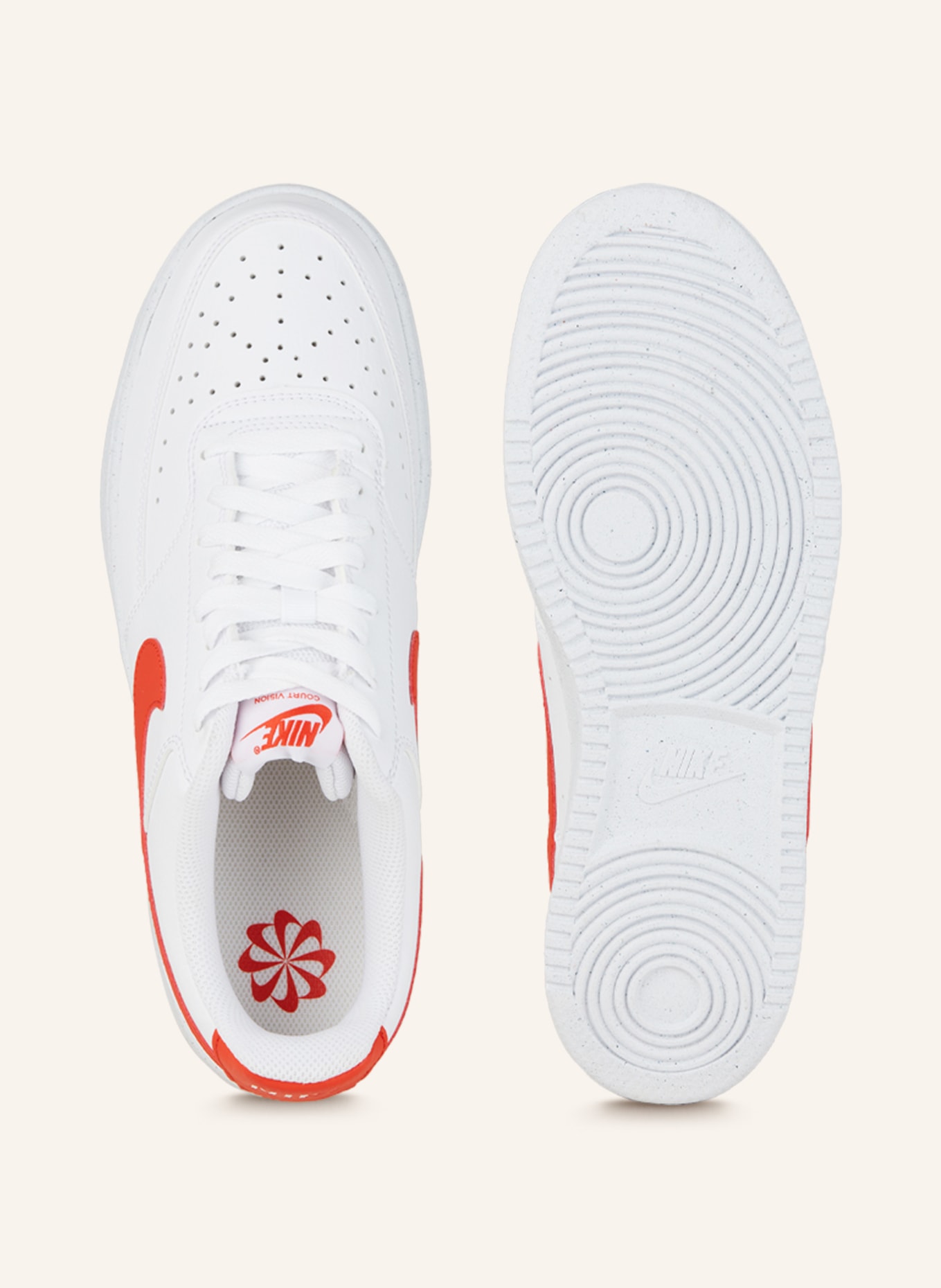 Nike Sneakersy COURT VISION LOW, Kolor: BIAŁY/ CZERWONY (Obrazek 5)