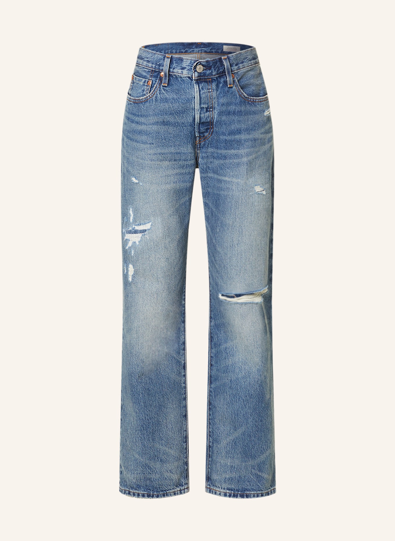 Levi's® Straight jeans 501, Color: 25 Dark Indigo - Worn In (Image 1)
