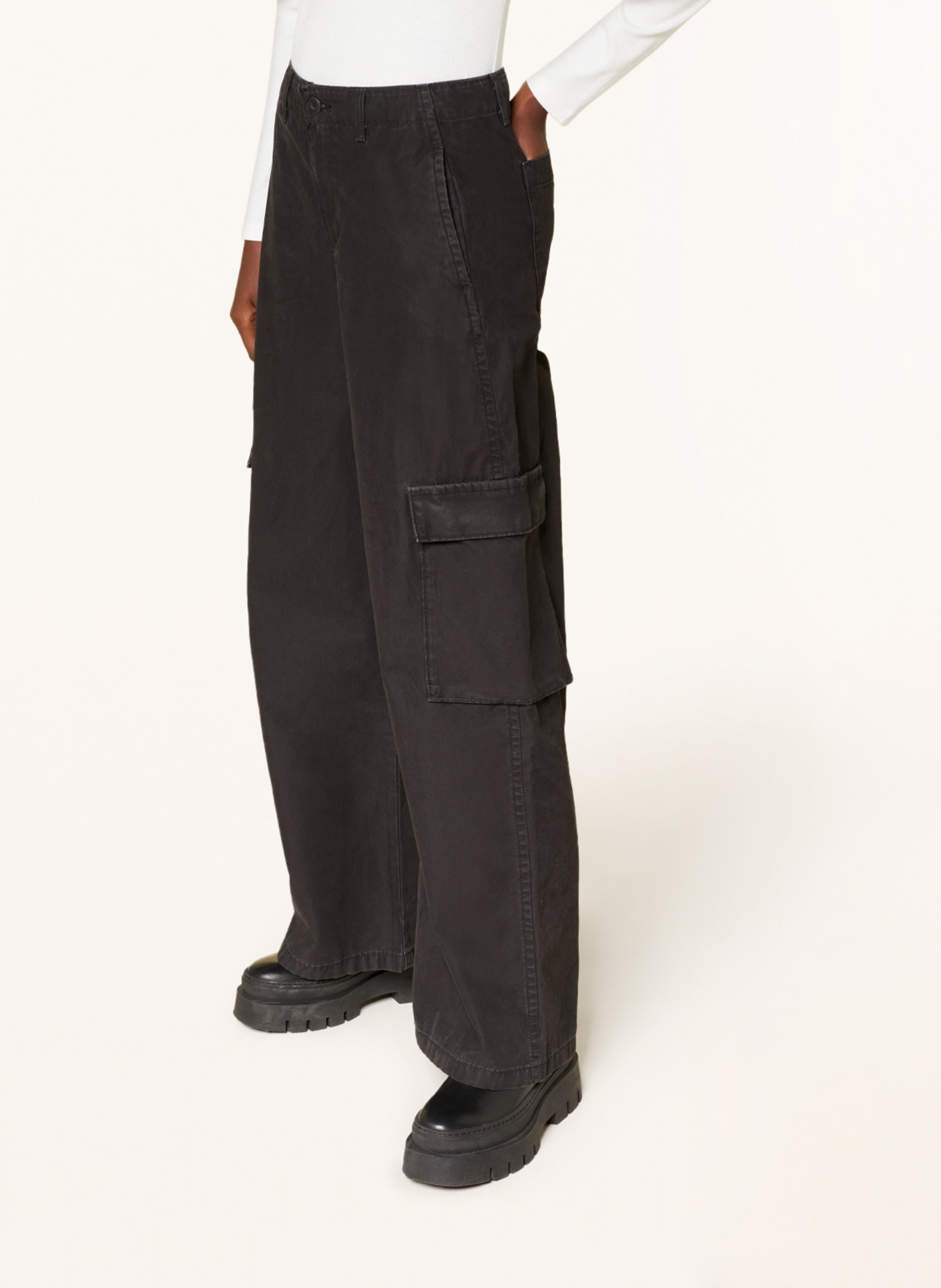 Levi's® Cargo pants BAGGY CARGO METEORITE, Color: BLACK (Image 5)