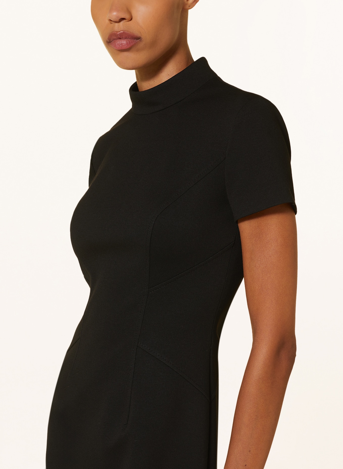 HUGO Sheath dress KINENI in jersey, Color: BLACK (Image 4)