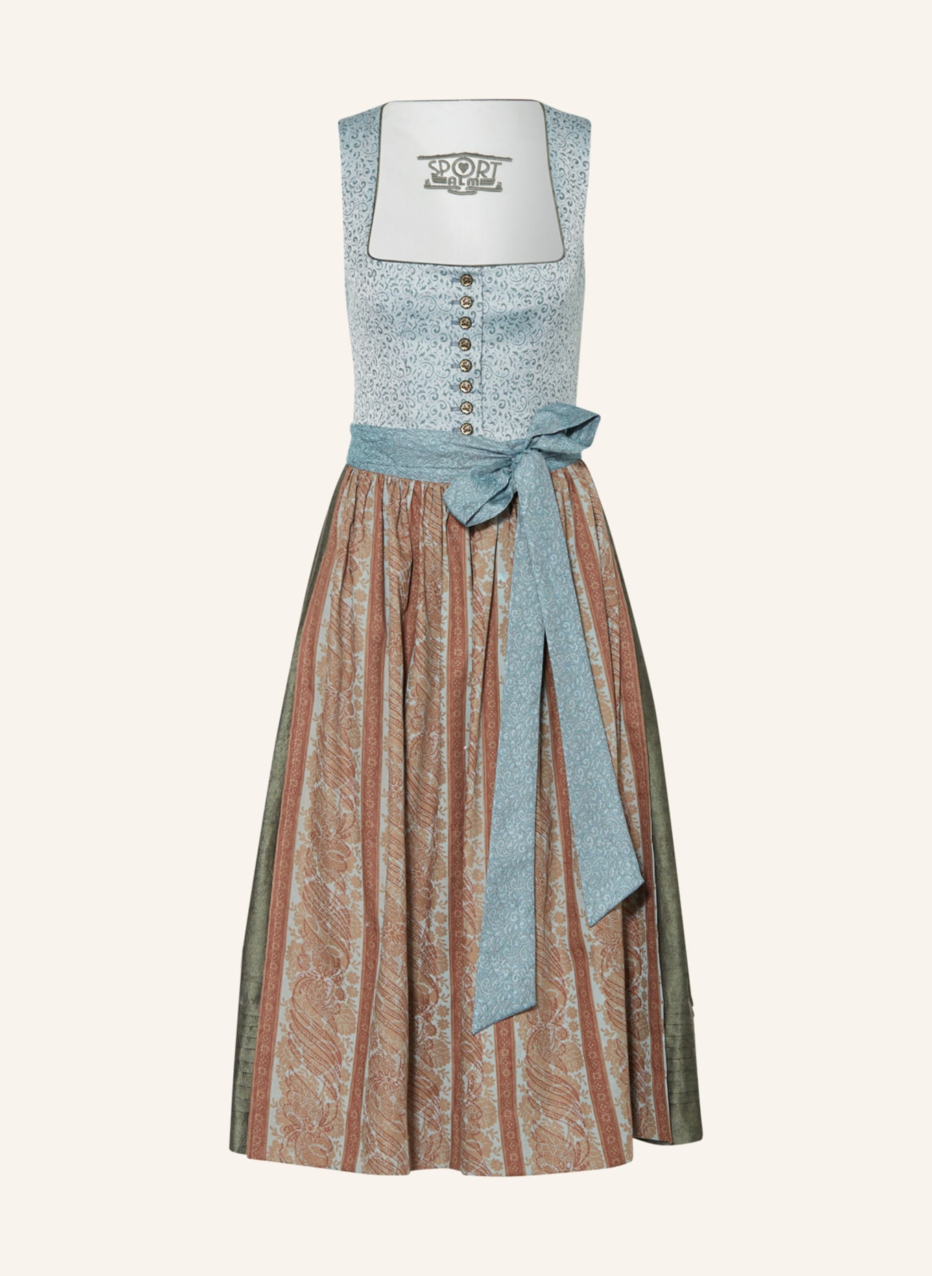 SPORTALM Sukienka bawarska, Kolor: JASNONIEBIESKI/ CIEMNOZIELONY (Obrazek 1)