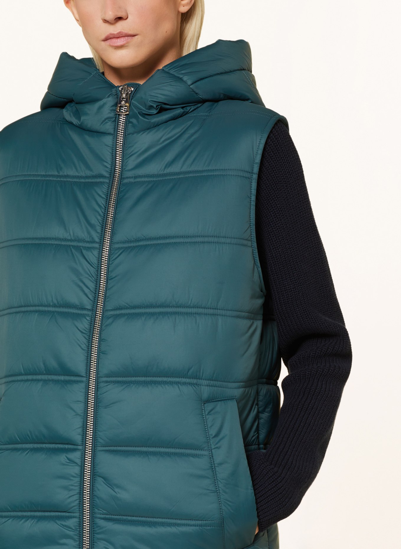 Marc O'Polo Quilted vest, Color: TEAL (Image 5)