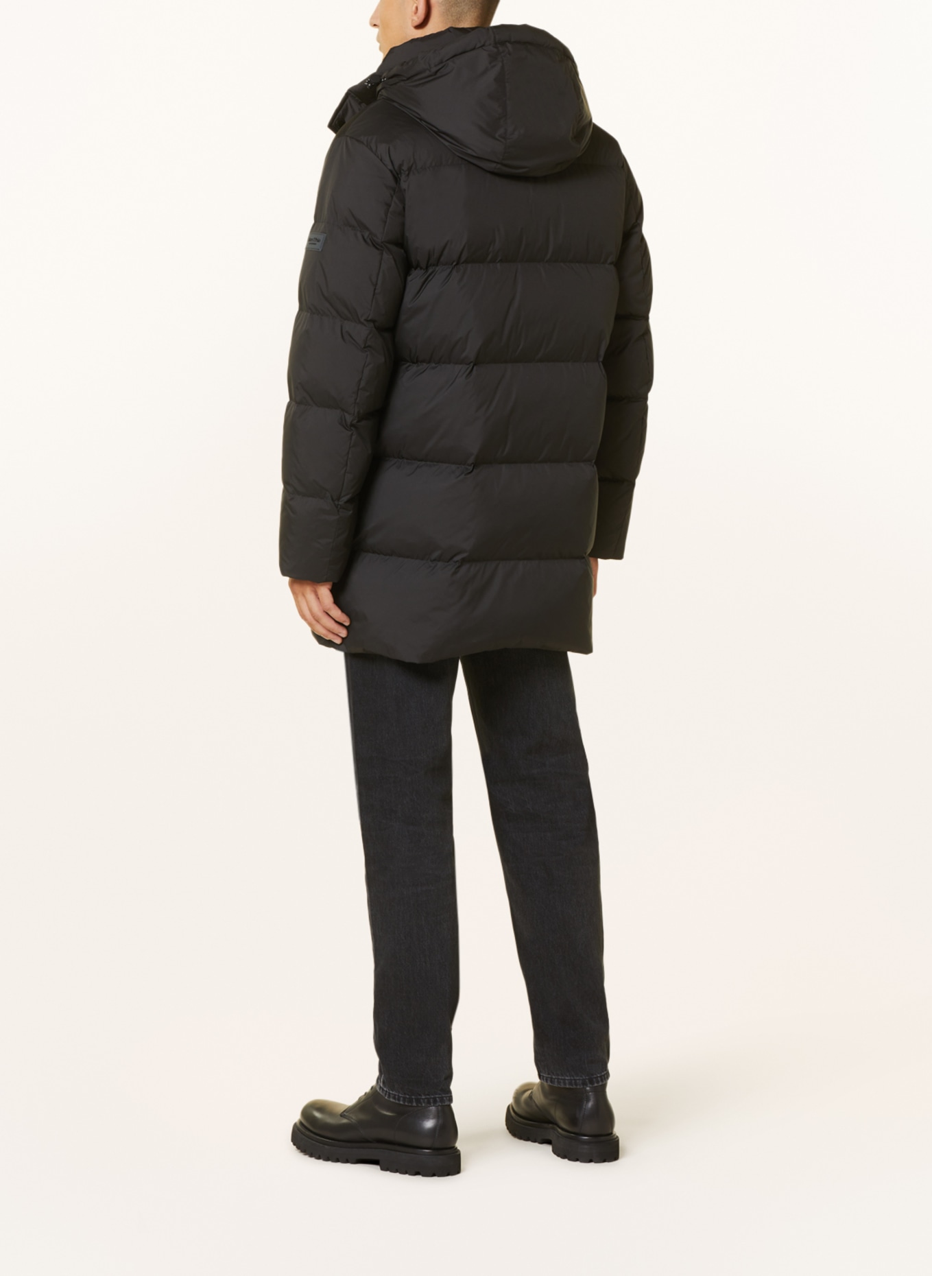 Marc O'Polo Down jacket with removable hood, Color: BLACK (Image 3)
