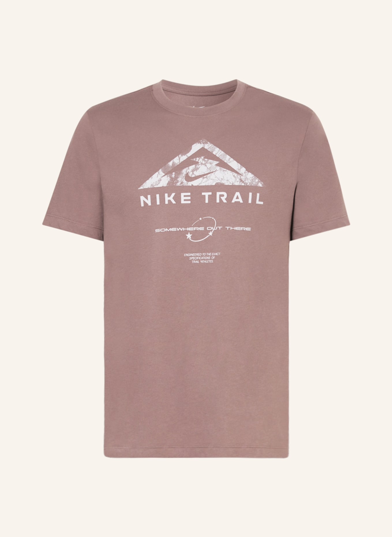 Nike Running shirt DRI-FIT, Color: BROWN/ LIGHT PINK (Image 1)