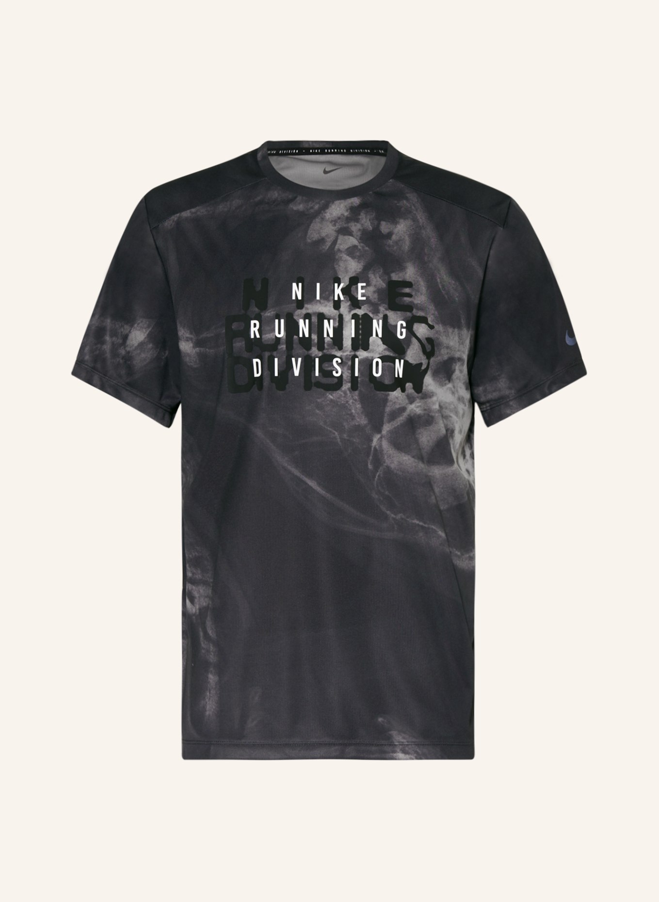 Nike Running shirt DRI-FIT RUN DIVISION RISE 365, Color: DARK GRAY/ GRAY/ BLACK (Image 1)