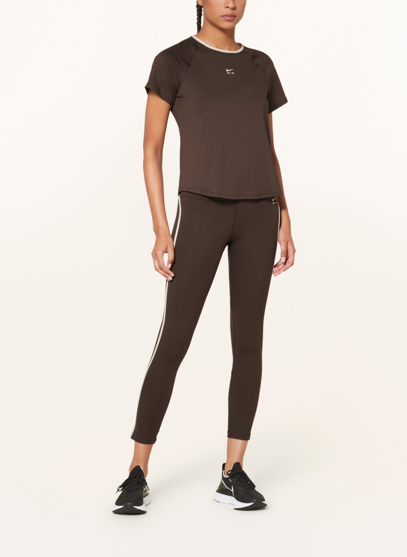Nike Running tights FAST, Color: DARK BROWN/ LIGHT BROWN (Image 2)