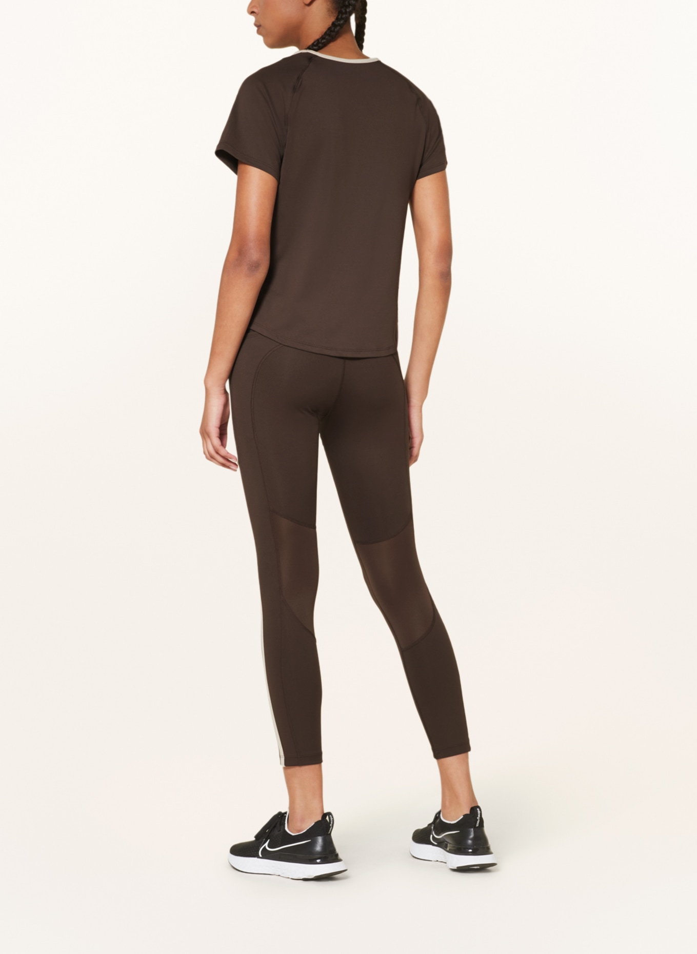 Nike Running tights FAST, Color: DARK BROWN/ LIGHT BROWN (Image 3)