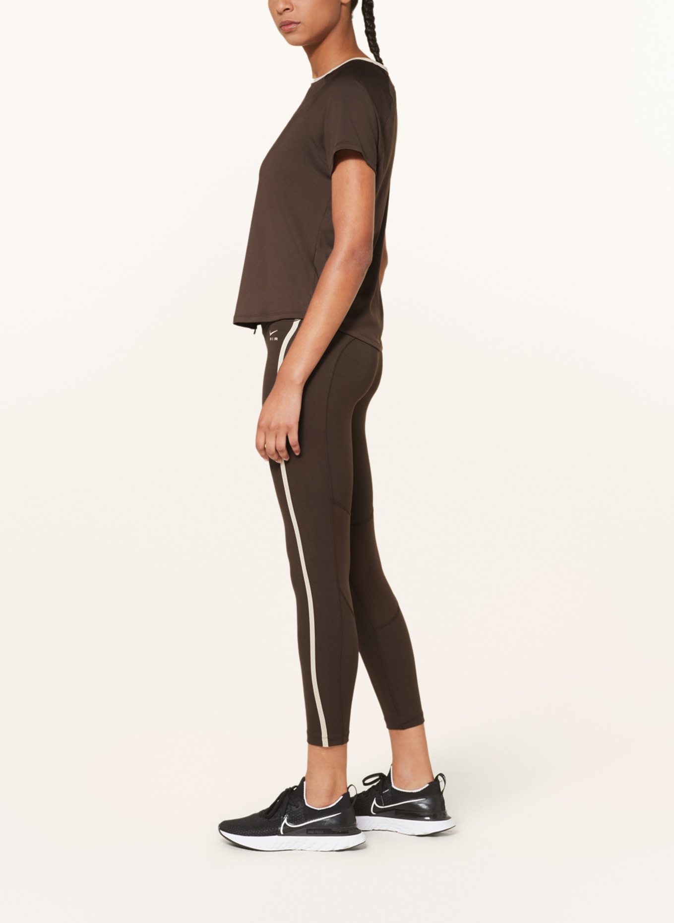 Nike Running tights FAST, Color: DARK BROWN/ LIGHT BROWN (Image 4)