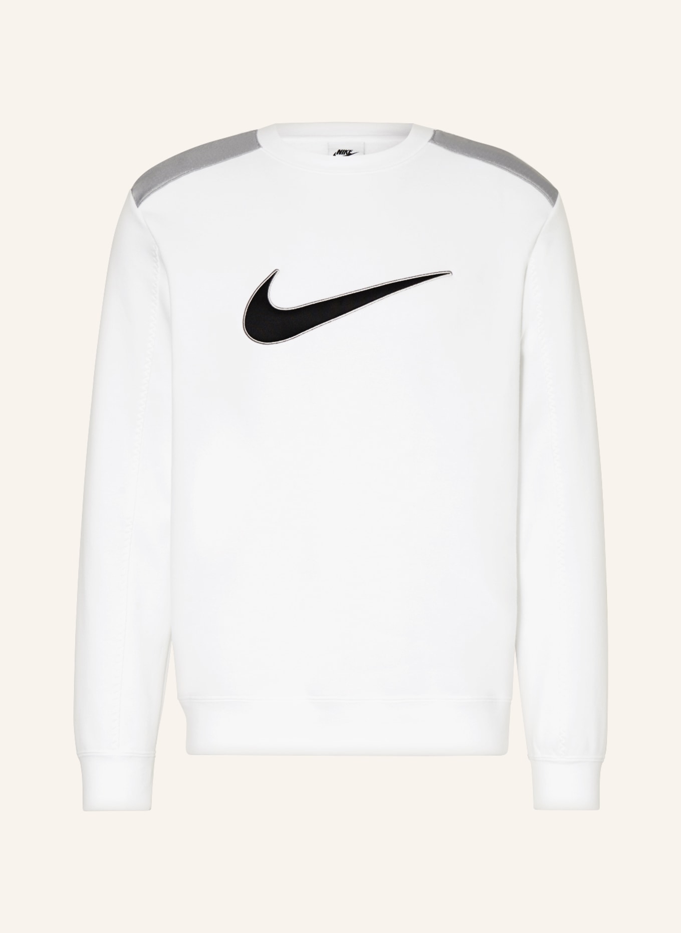 Nike Sweatshirt, Color: WHITE/ DARK GRAY (Image 1)