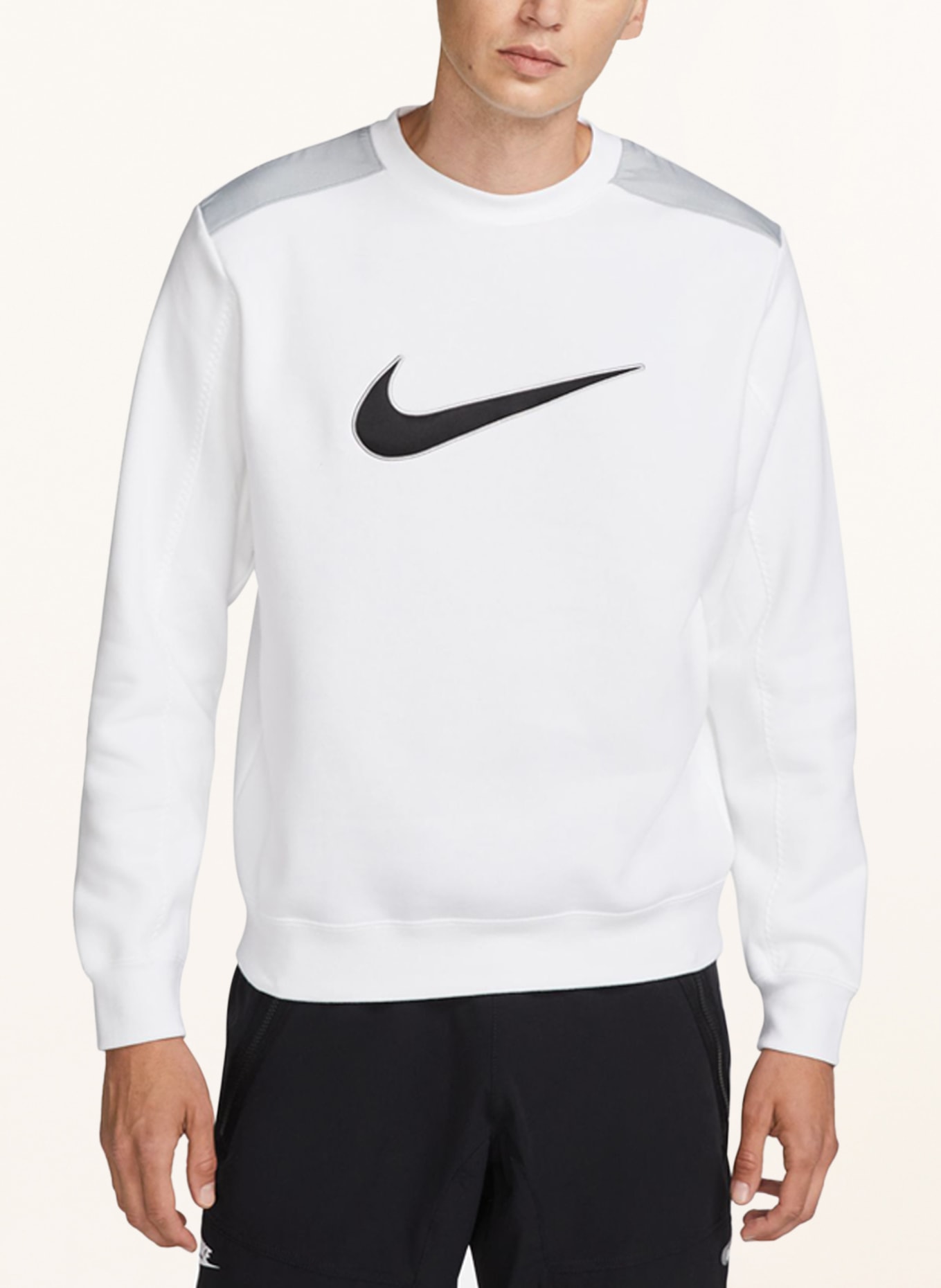 Nike Sweatshirt, Farbe: WEISS/ DUNKELGRAU (Bild 4)