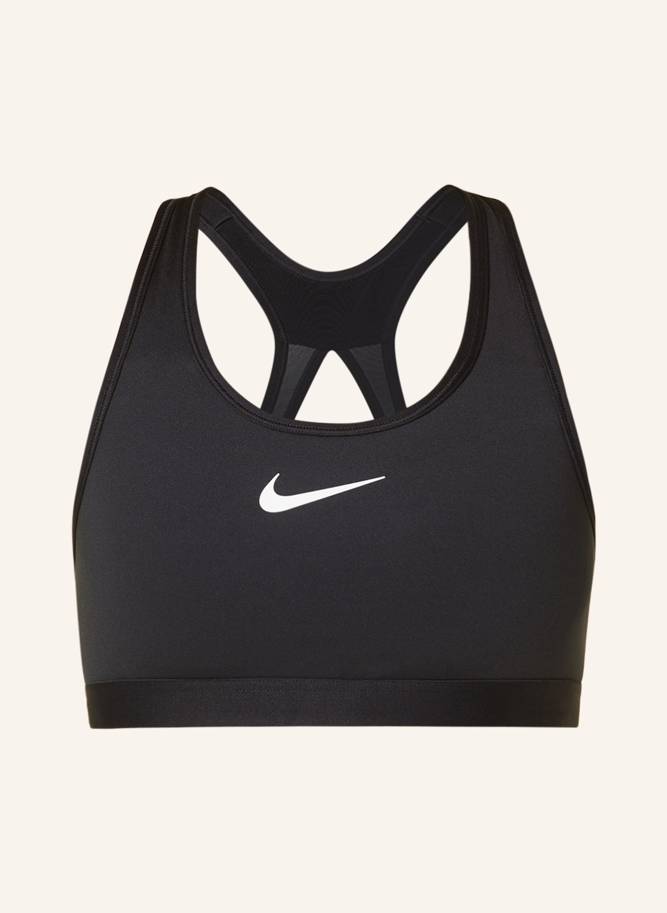 Nike Sports bra SWOOSH with mesh, Color: BLACK/ GRAY (Image 1)
