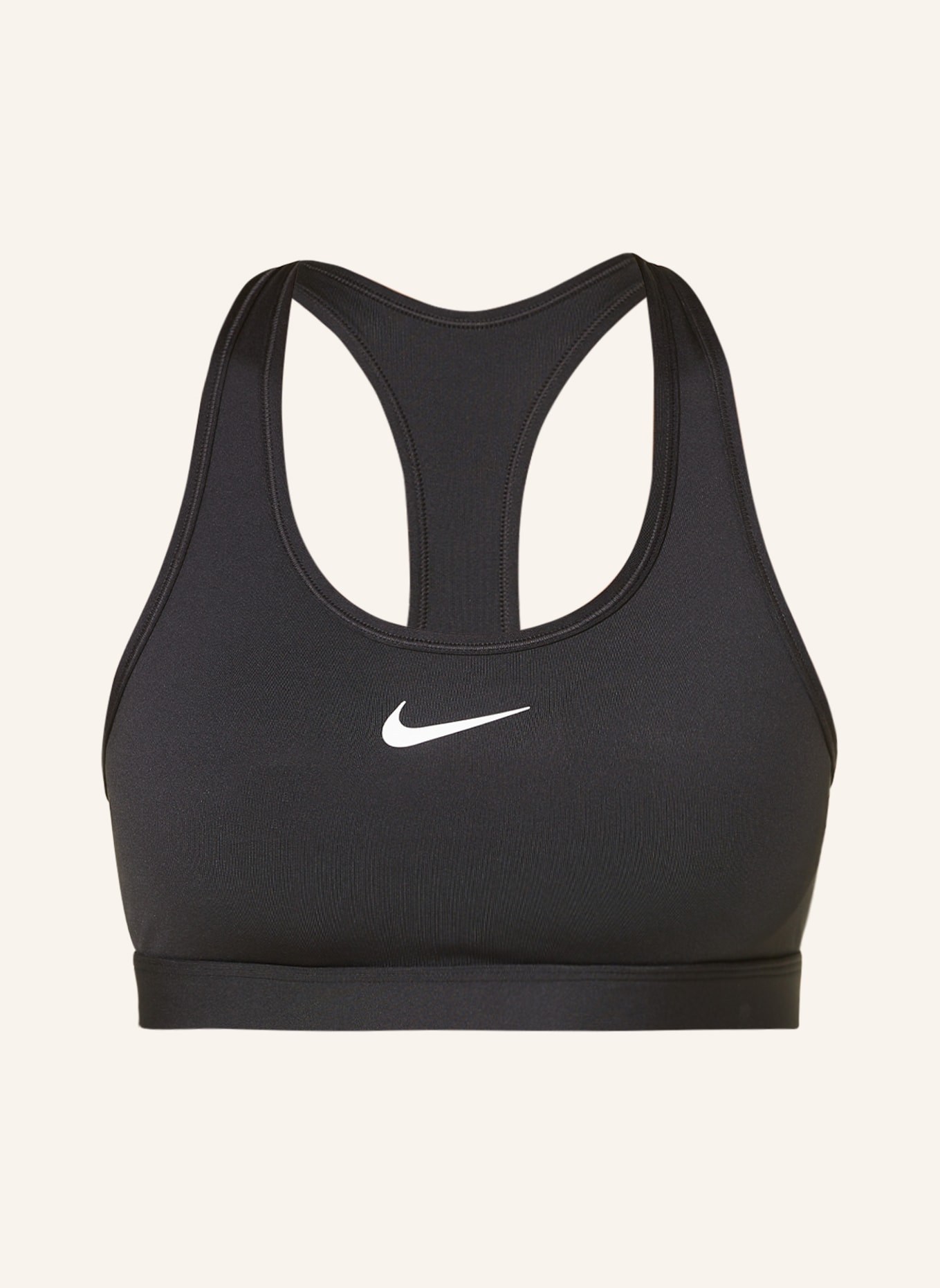 Nike Sports bra DRI-FIT SWOOSH with mesh, Color: BLACK (Image 1)