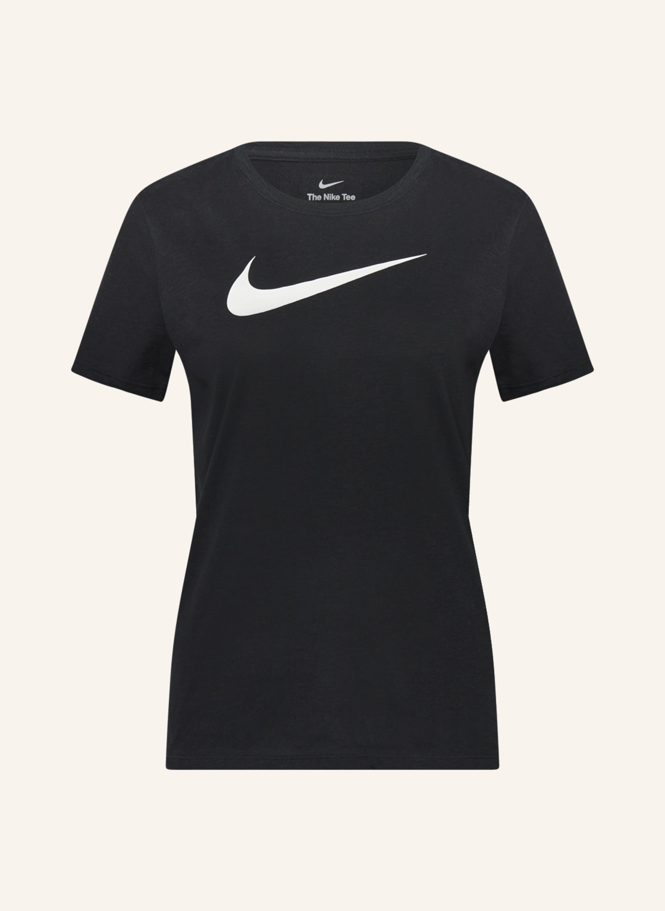 Nike T-Shirt DRI-FIT SWOOSH, Farbe: SCHWARZ/ WEISS (Bild 1)