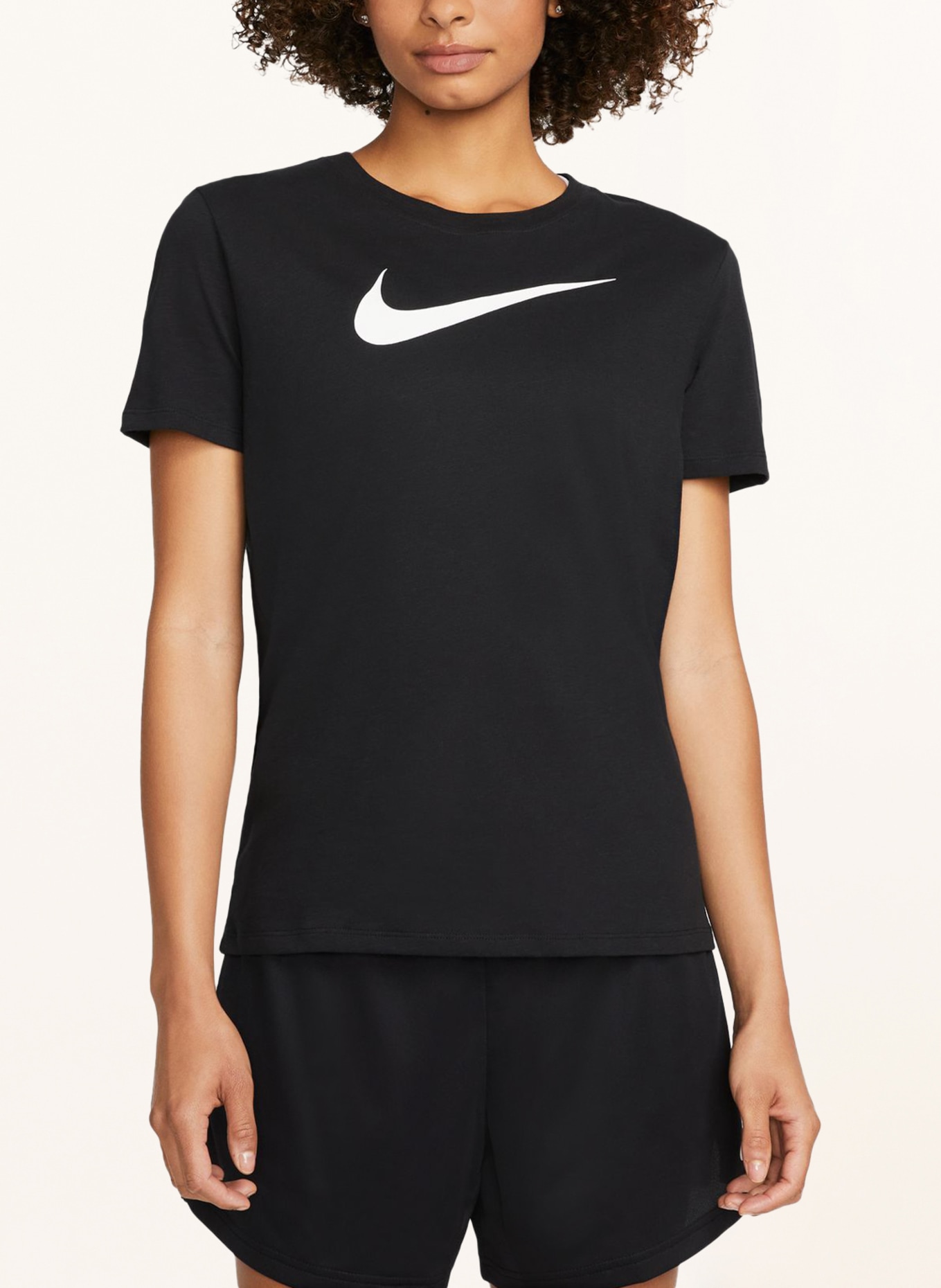 Nike T-shirt DRI-FIT SWOOSH, Kolor: CZARNY/ BIAŁY (Obrazek 4)