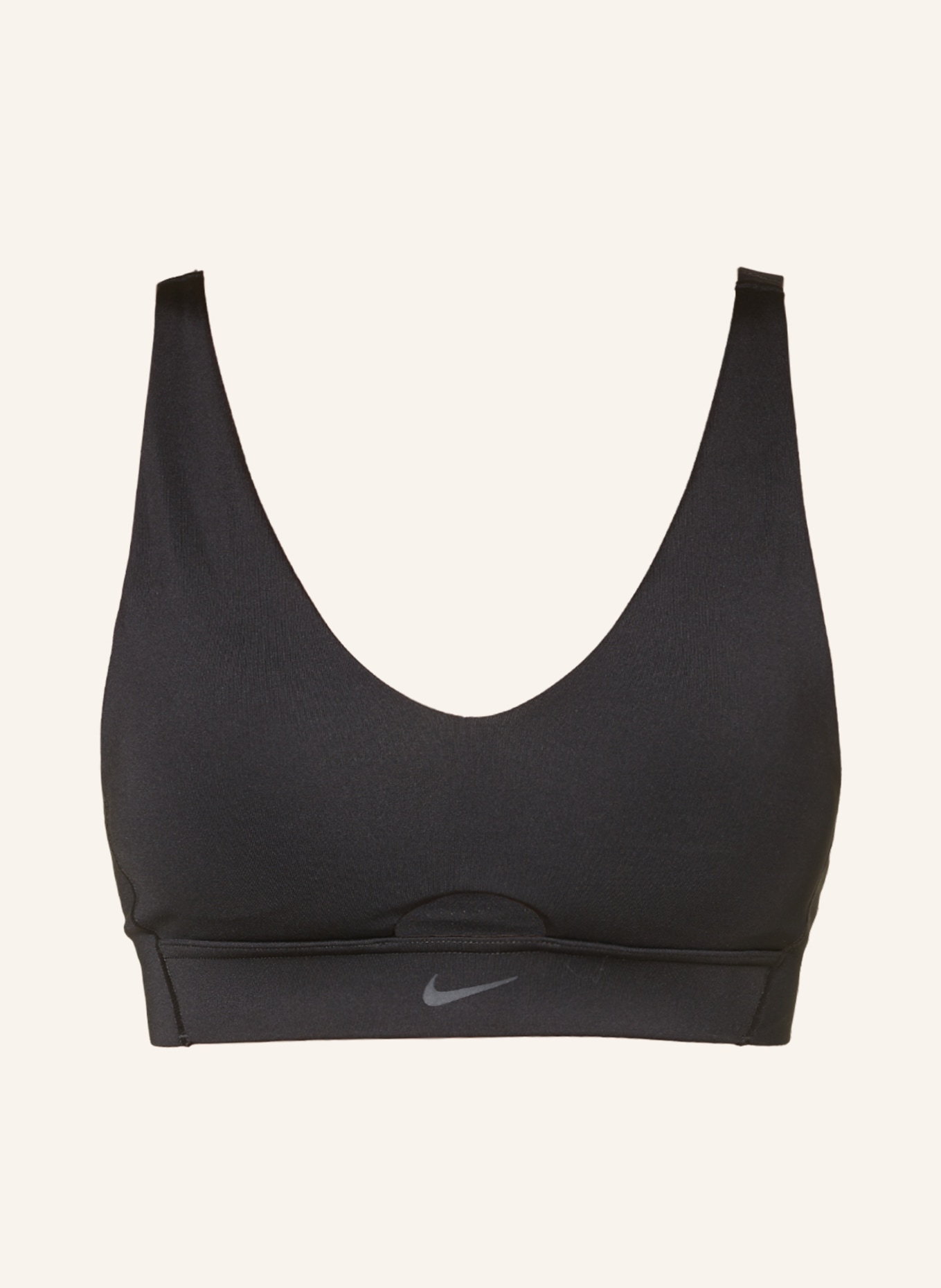 Nike Sports bra INDY PLUNGE CUT-OUT, Color: BLACK (Image 1)