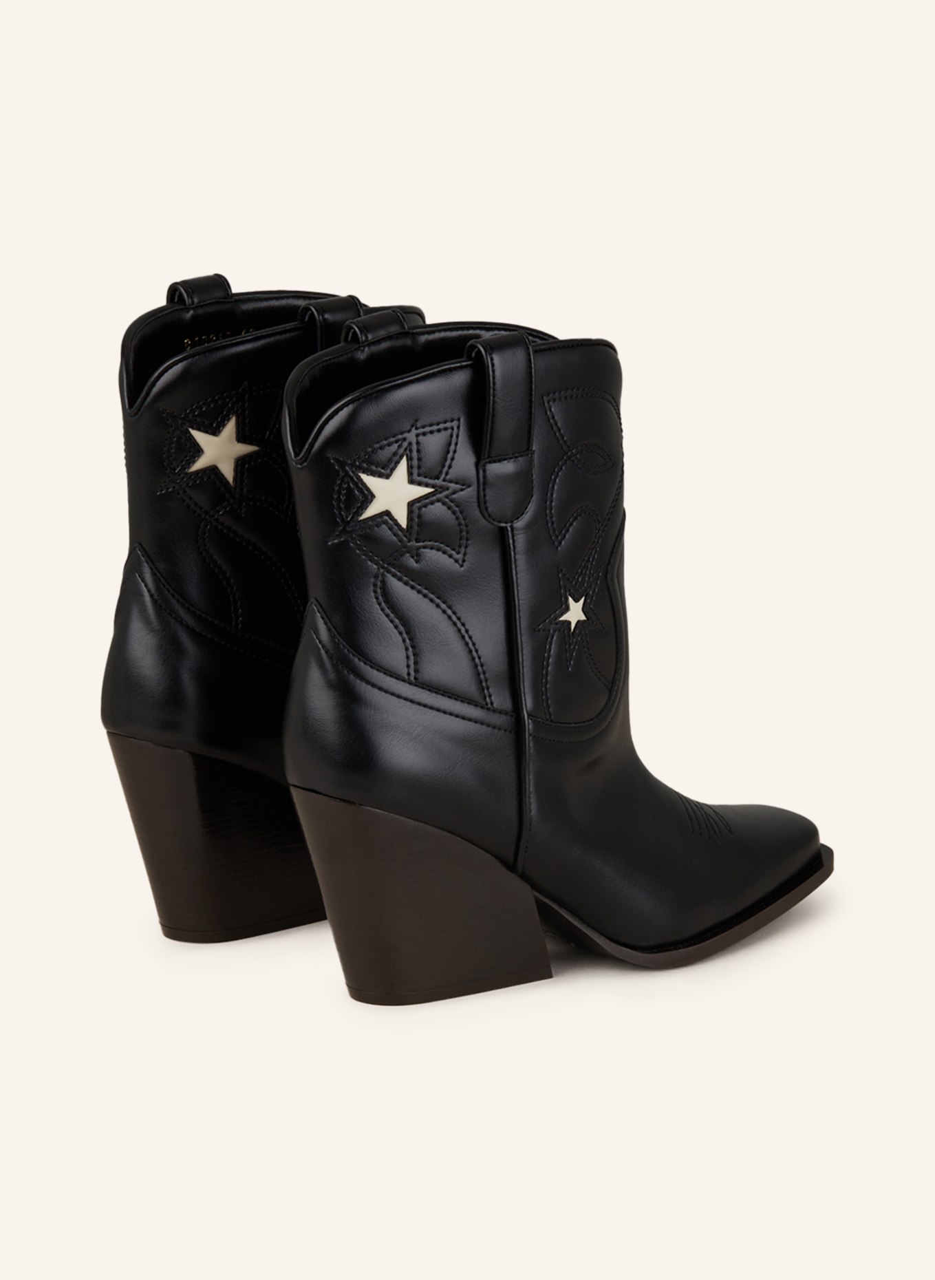 STELLA McCARTNEY Cowboy boots, Color: BLACK/ WHITE (Image 2)