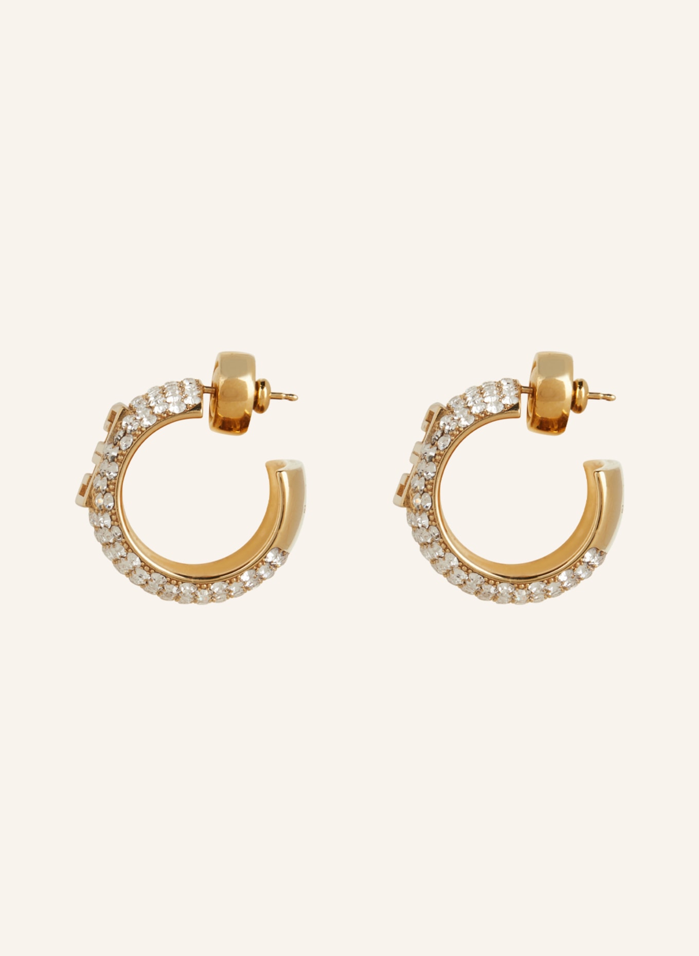 GIVENCHY Earrings 4G with Swarovski crystals, Color: GOLD/ WHITE (Image 2)