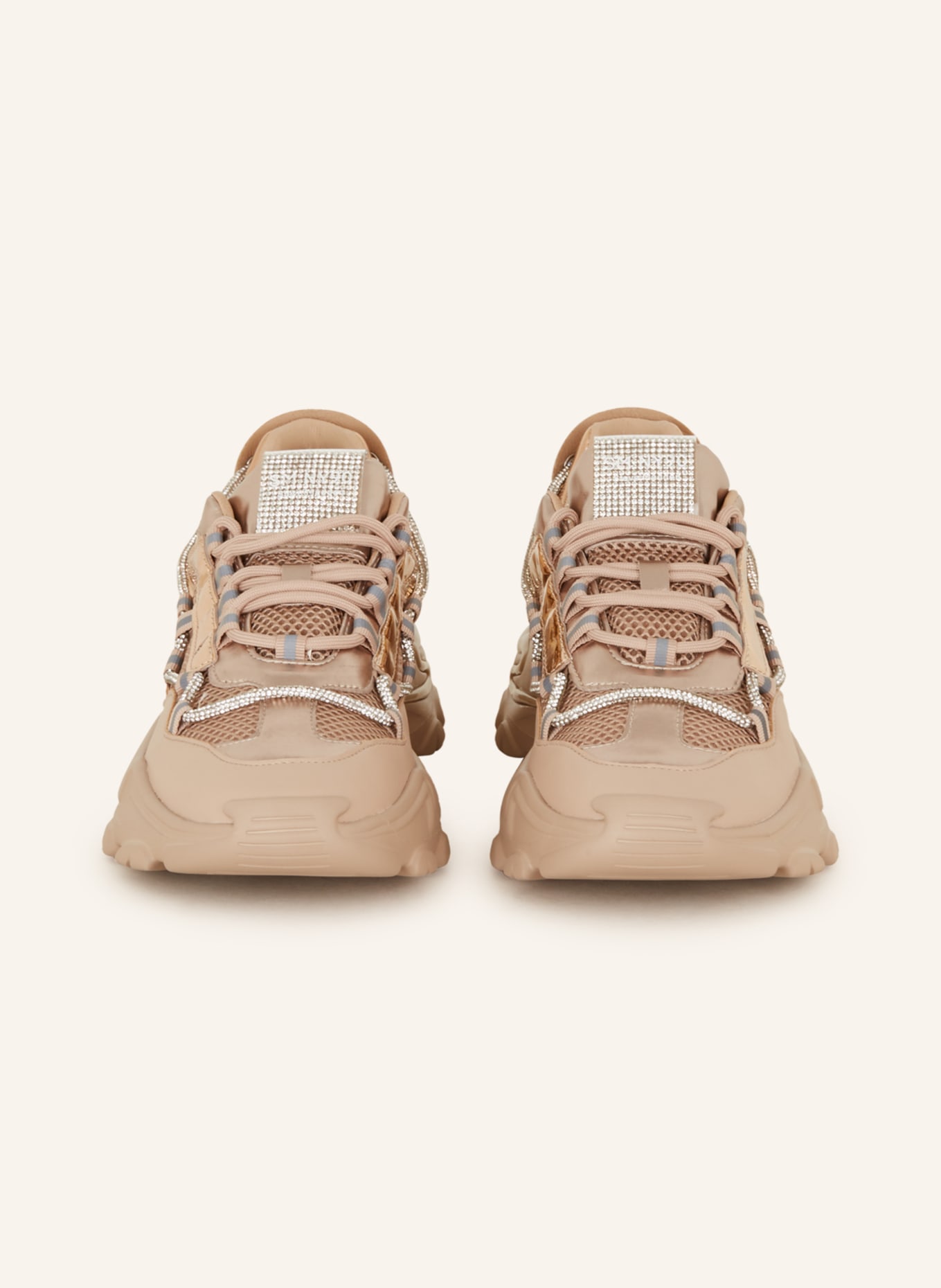 dok kom videre Hub STEVE MADDEN Sneakers MIRACLES with decorative gems in nude/ rose