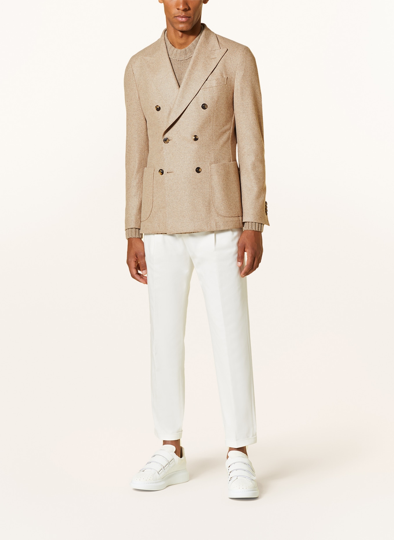 windsor. Cashmere tailored Jacket SATINO slim fit, Color: BEIGE (Image 2)