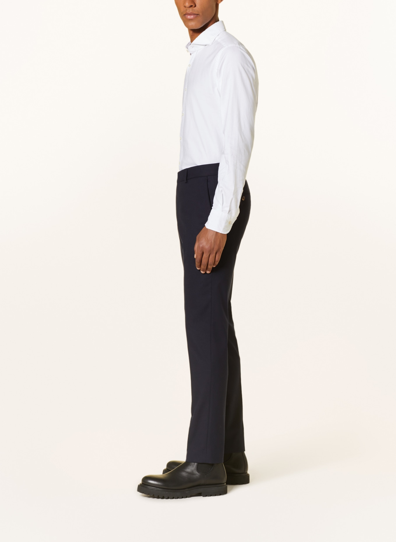 windsor. Spodnie garniturowe SANTIOS slim fit, Kolor: 401 Dark Blue                  401 (Obrazek 5)