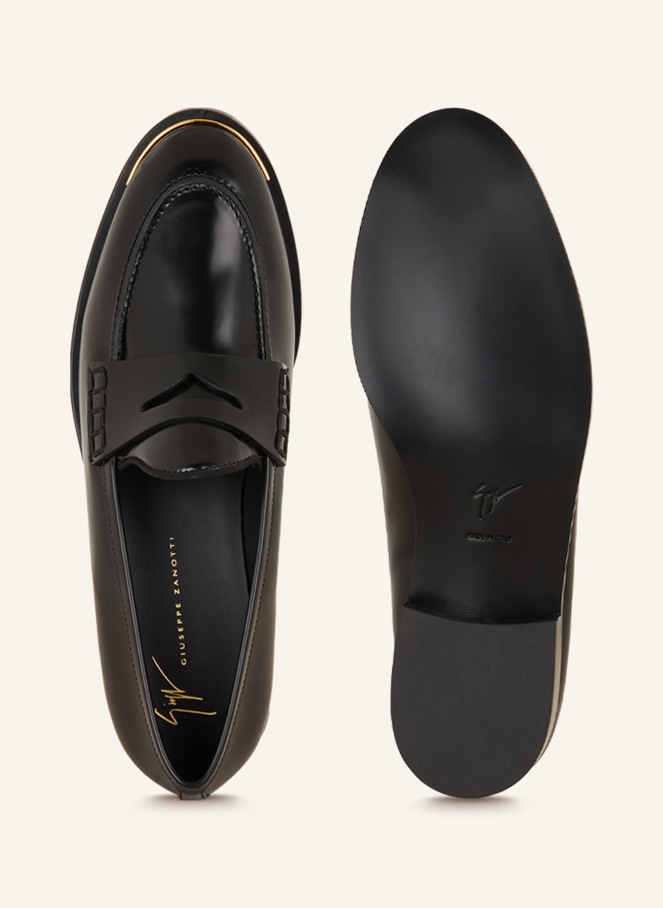 GIUSEPPE ZANOTTI DESIGN Penny loafers LIDIA, Color: BLACK (Image 5)