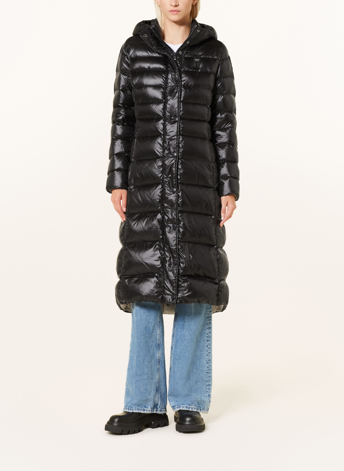 Blauer Lightweight down coat, Color: BLACK (Image 2)