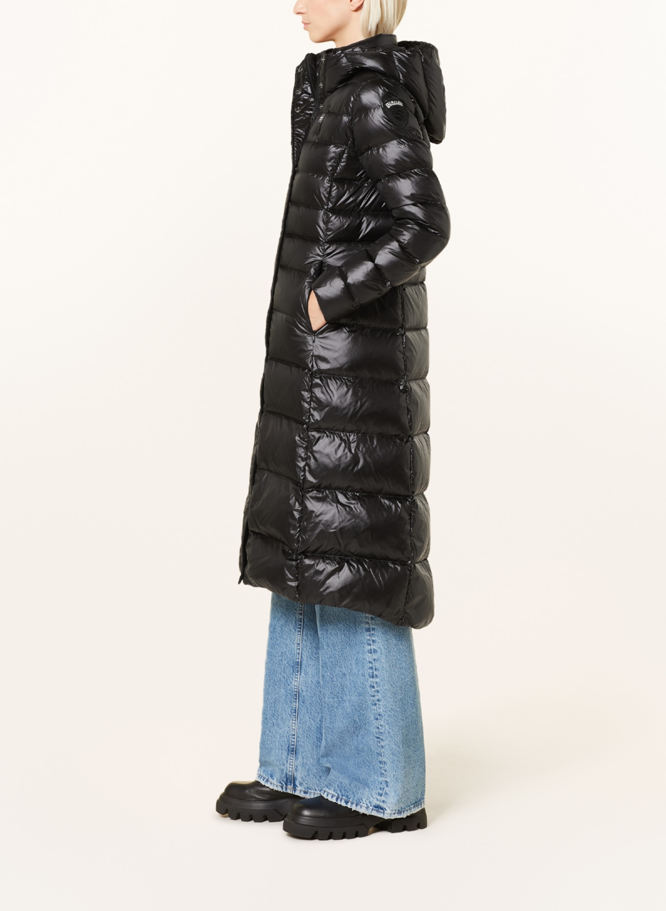 Blauer Lightweight down coat, Color: BLACK (Image 4)