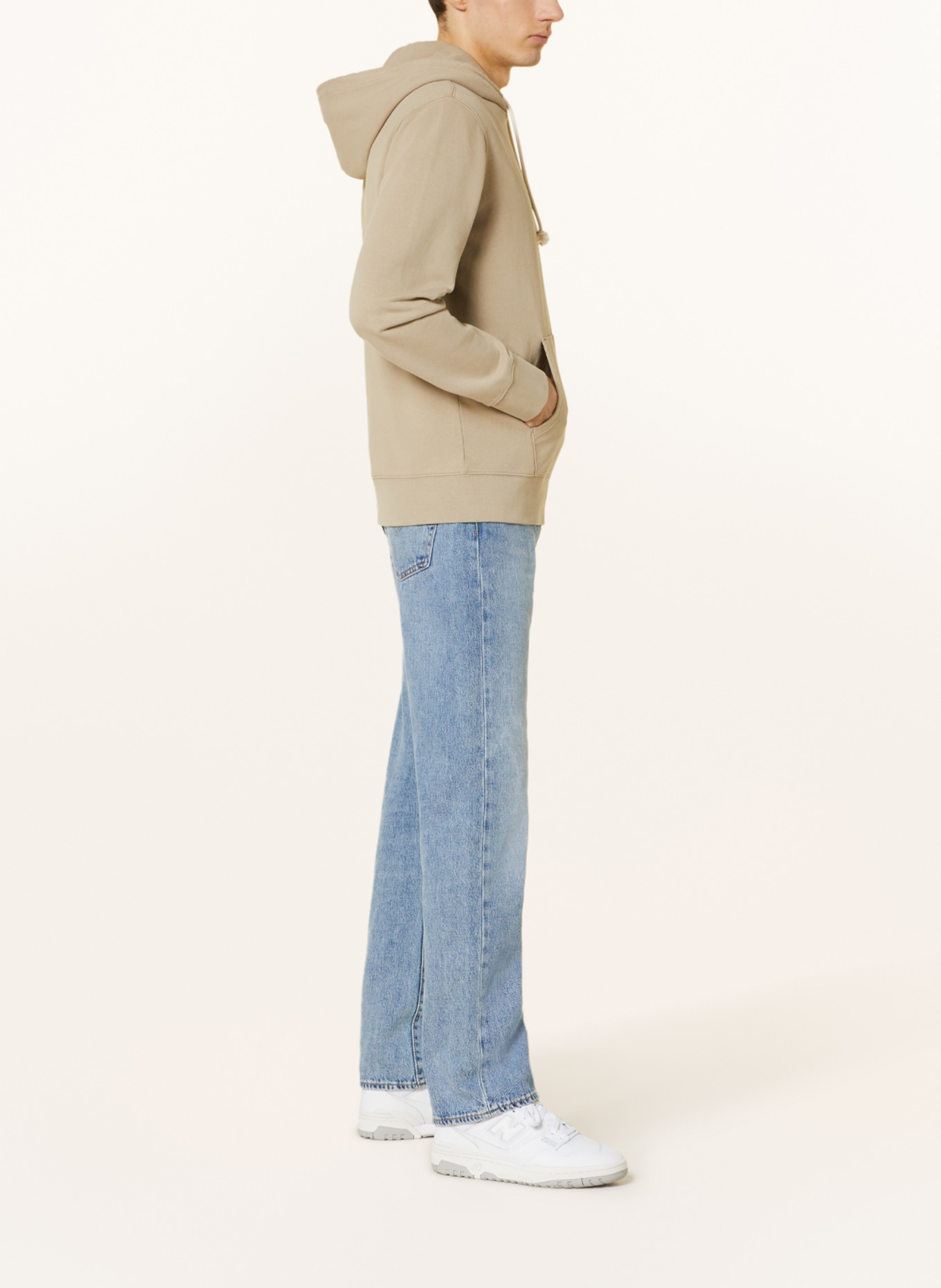 beige zip up hoodie men
