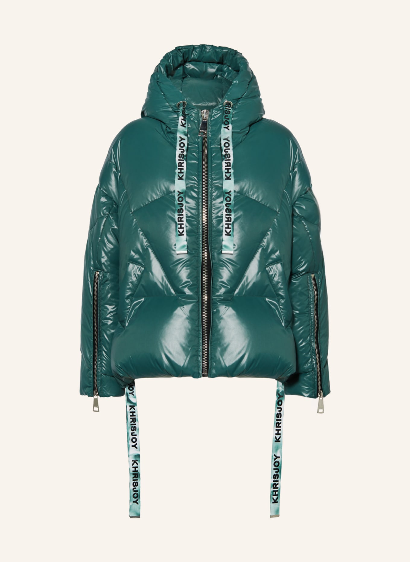 KHRISJOY Down jacket PUFF KHRIS ICONIC, Color: GREEN (Image 1)