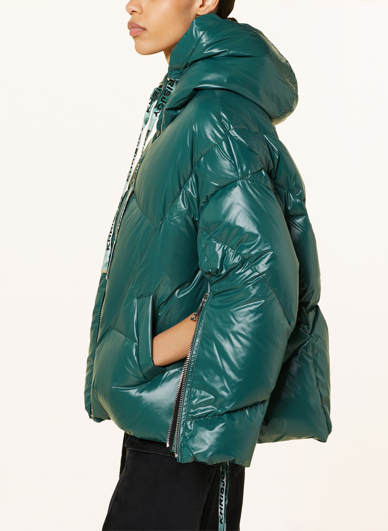 KHRISJOY Down jacket PUFF KHRIS ICONIC, Color: GREEN (Image 5)