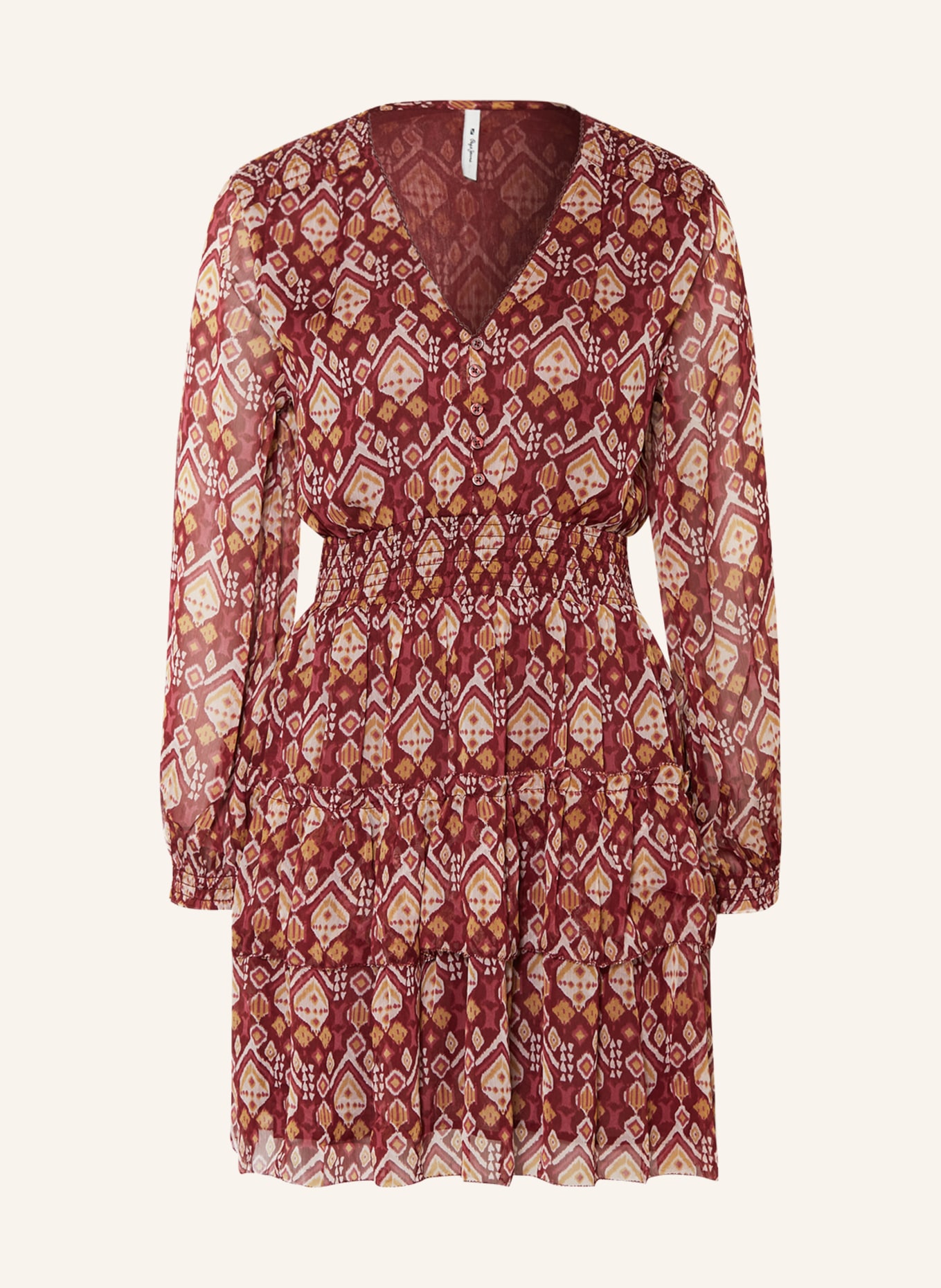 Pepe Jeans Dress GALA, Color: DARK RED/ LIGHT RED/ DARK YELLOW (Image 1)