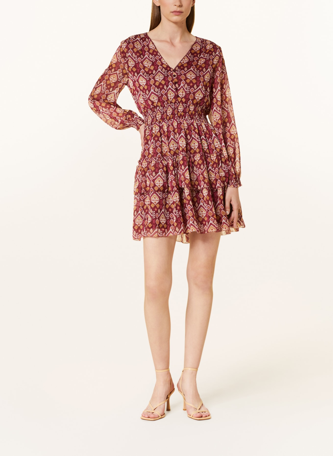 Pepe Jeans Dress GALA, Color: DARK RED/ LIGHT RED/ DARK YELLOW (Image 2)
