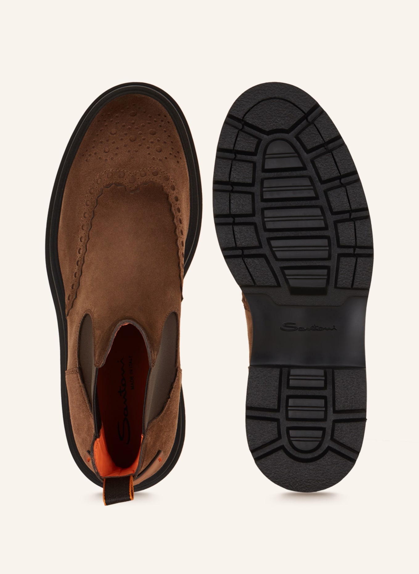 Santoni Chelsea boots, Color: BROWN (Image 5)