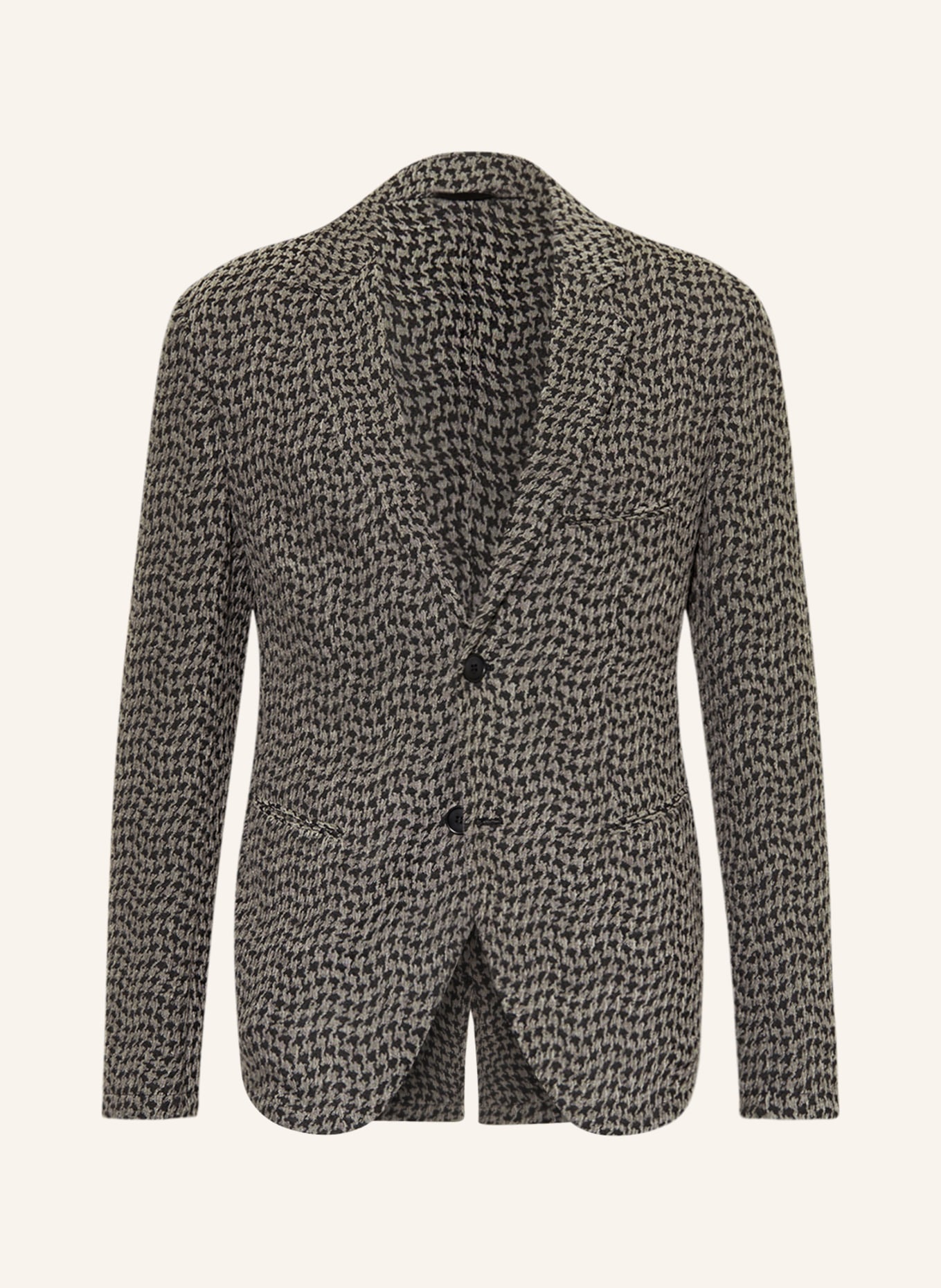 GIORGIO ARMANI Jersey jacket regular fit, Color: GRAY/ BLACK (Image 1)